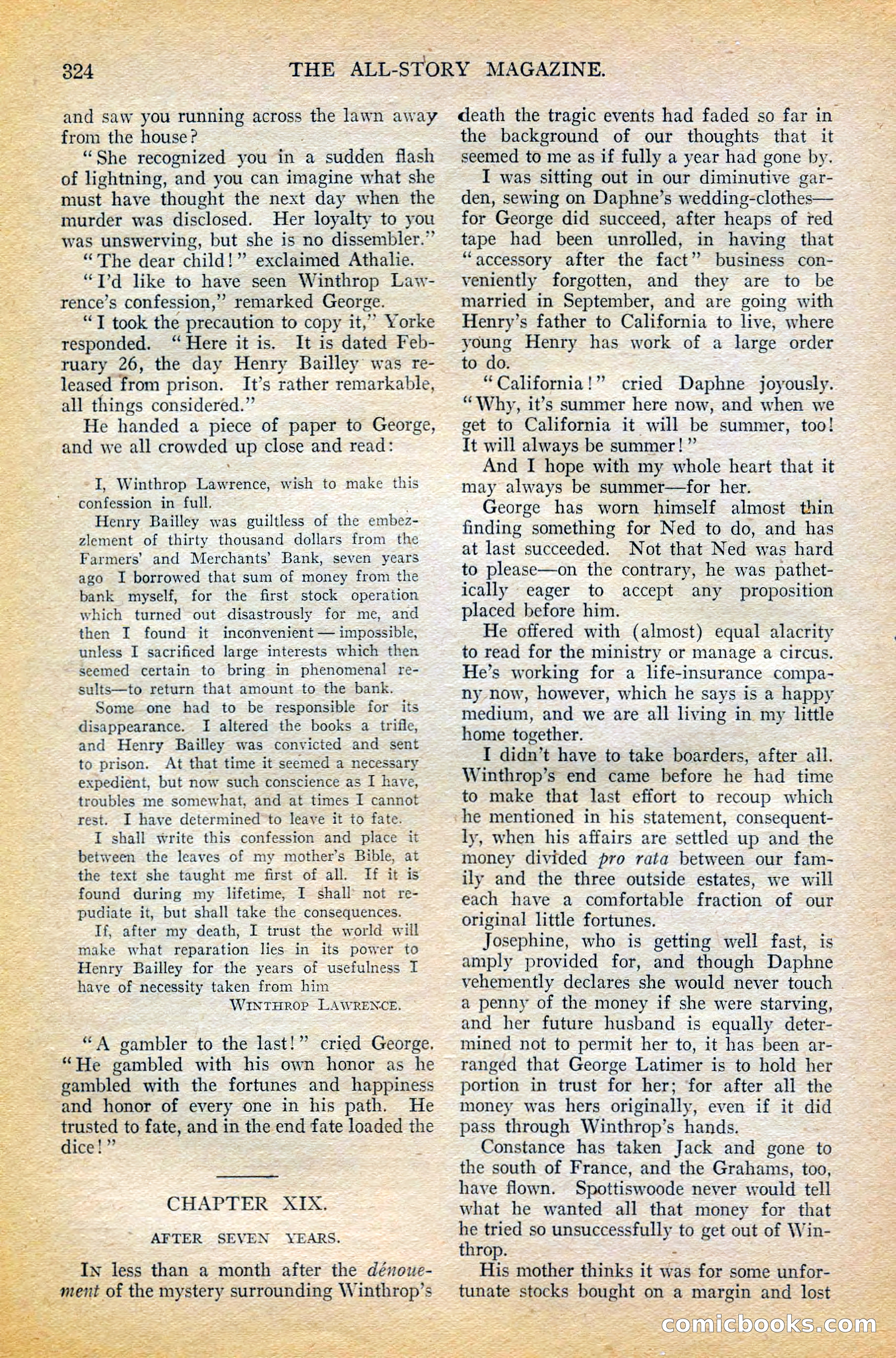 The All-Story Magazine, February 1912 — page 148 of 226