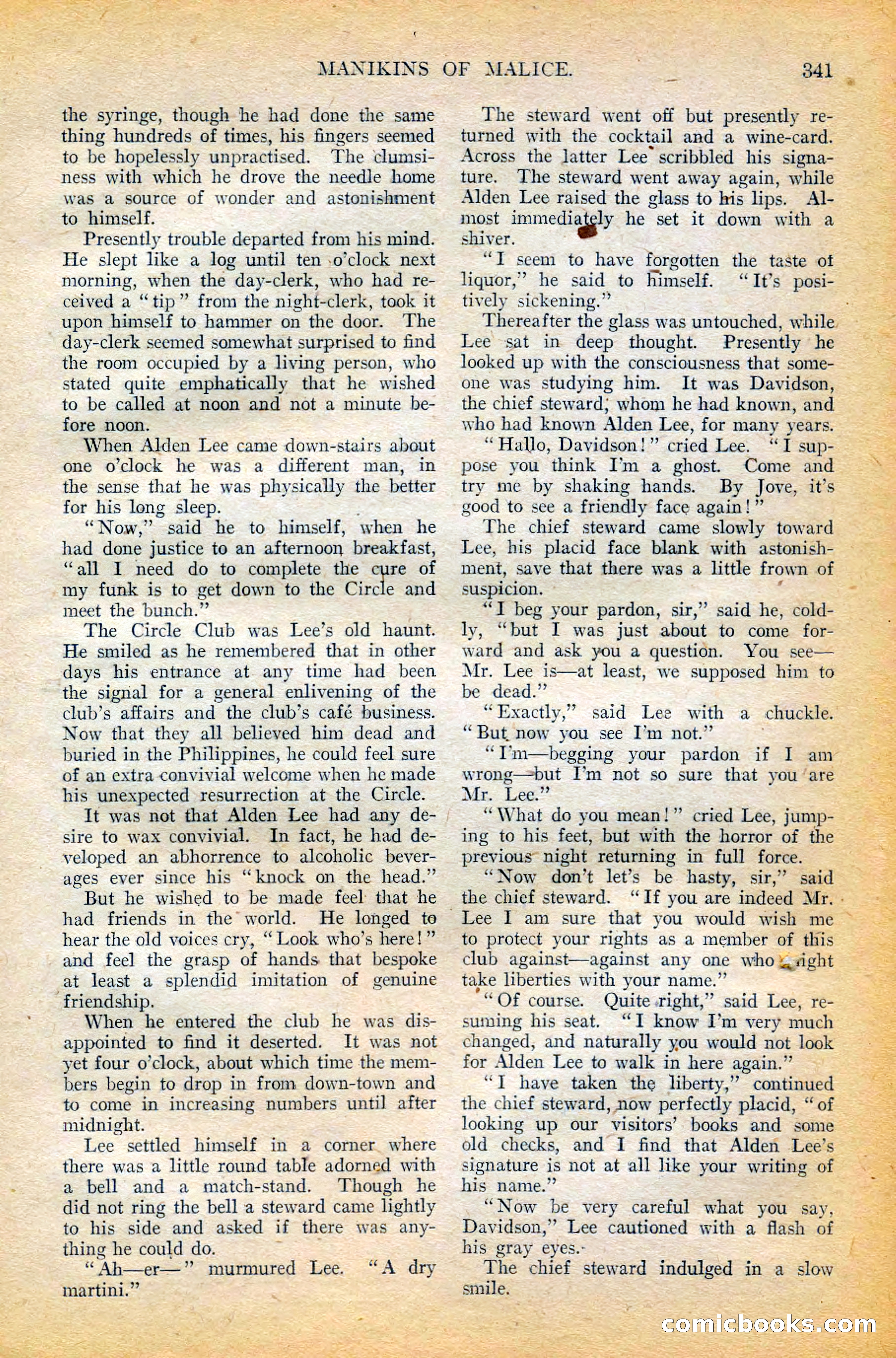 The All-Story Magazine, February 1912 — page 165 of 226