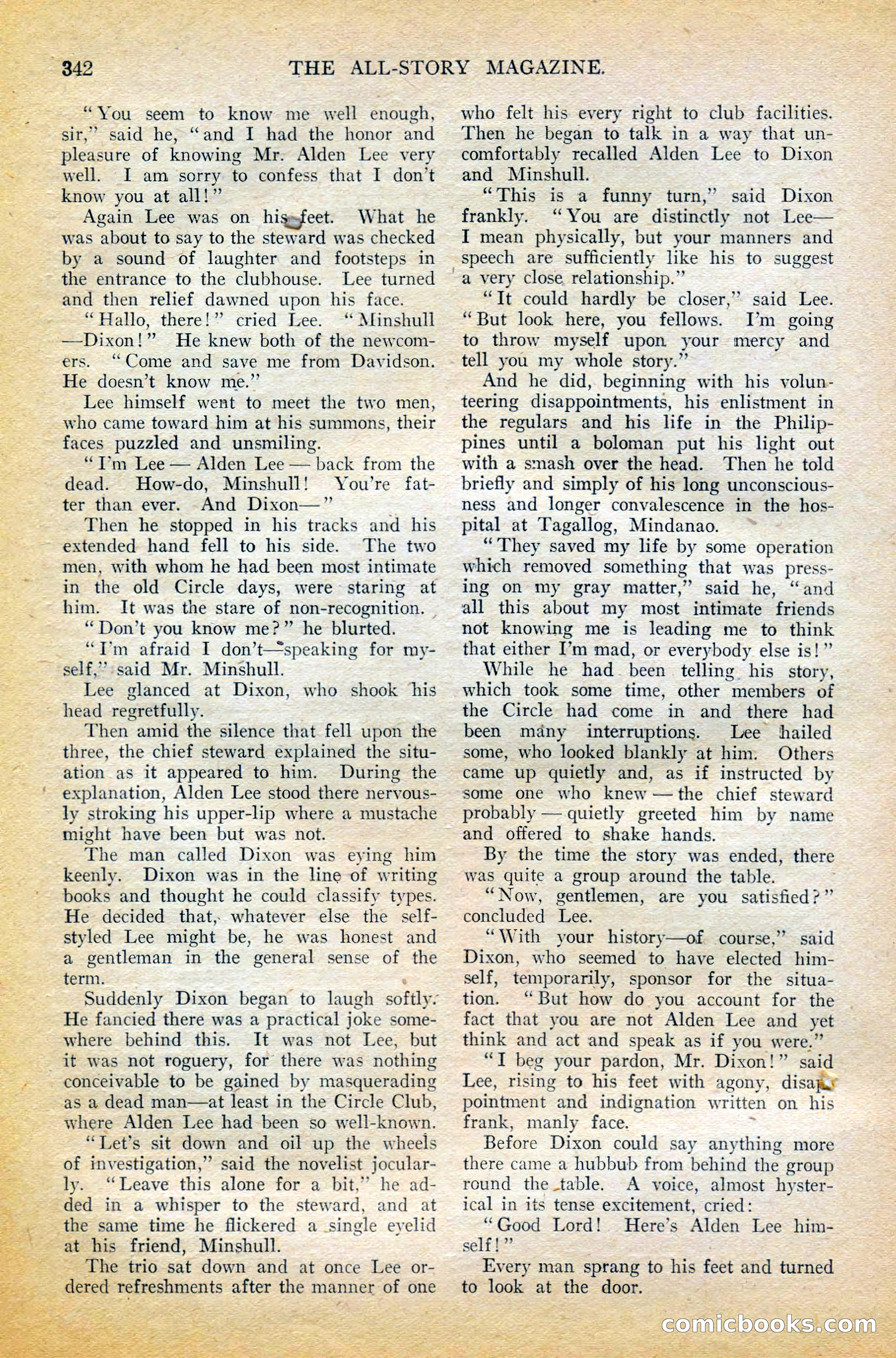 The All-Story Magazine, February 1912 — page 166 of 226