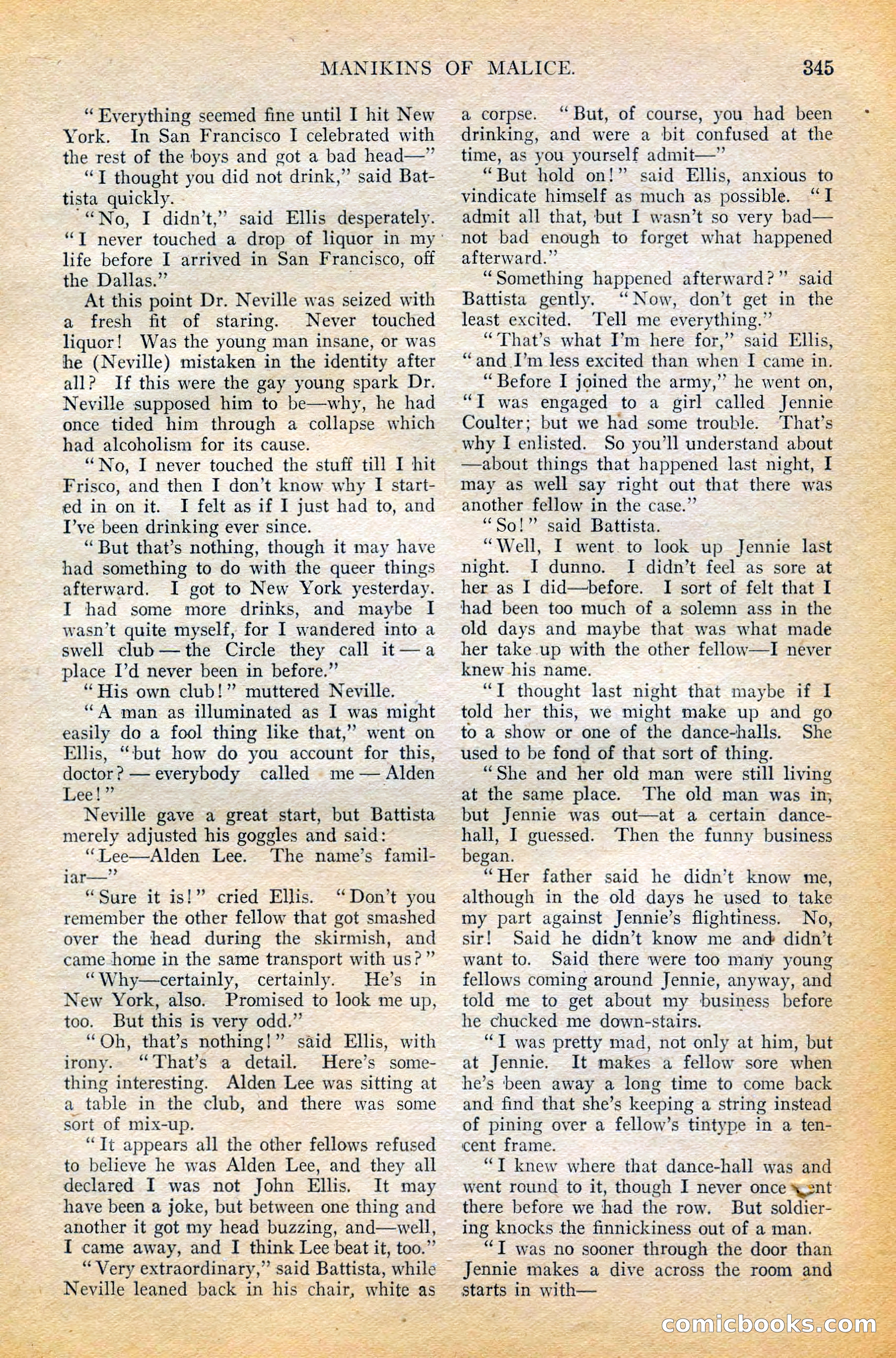 The All-Story Magazine, February 1912 — page 169 of 226