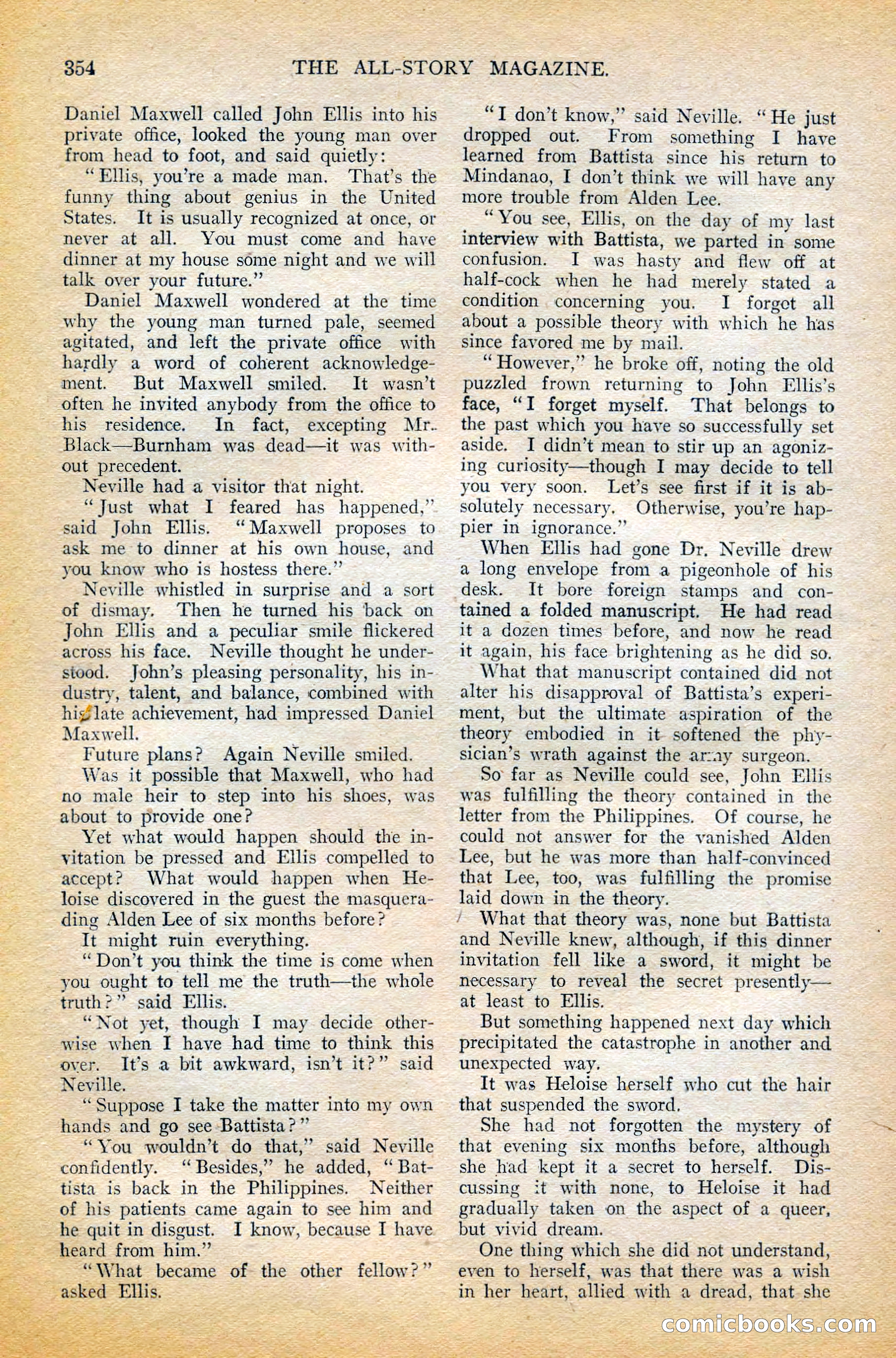 The All-Story Magazine, February 1912 — page 178 of 226