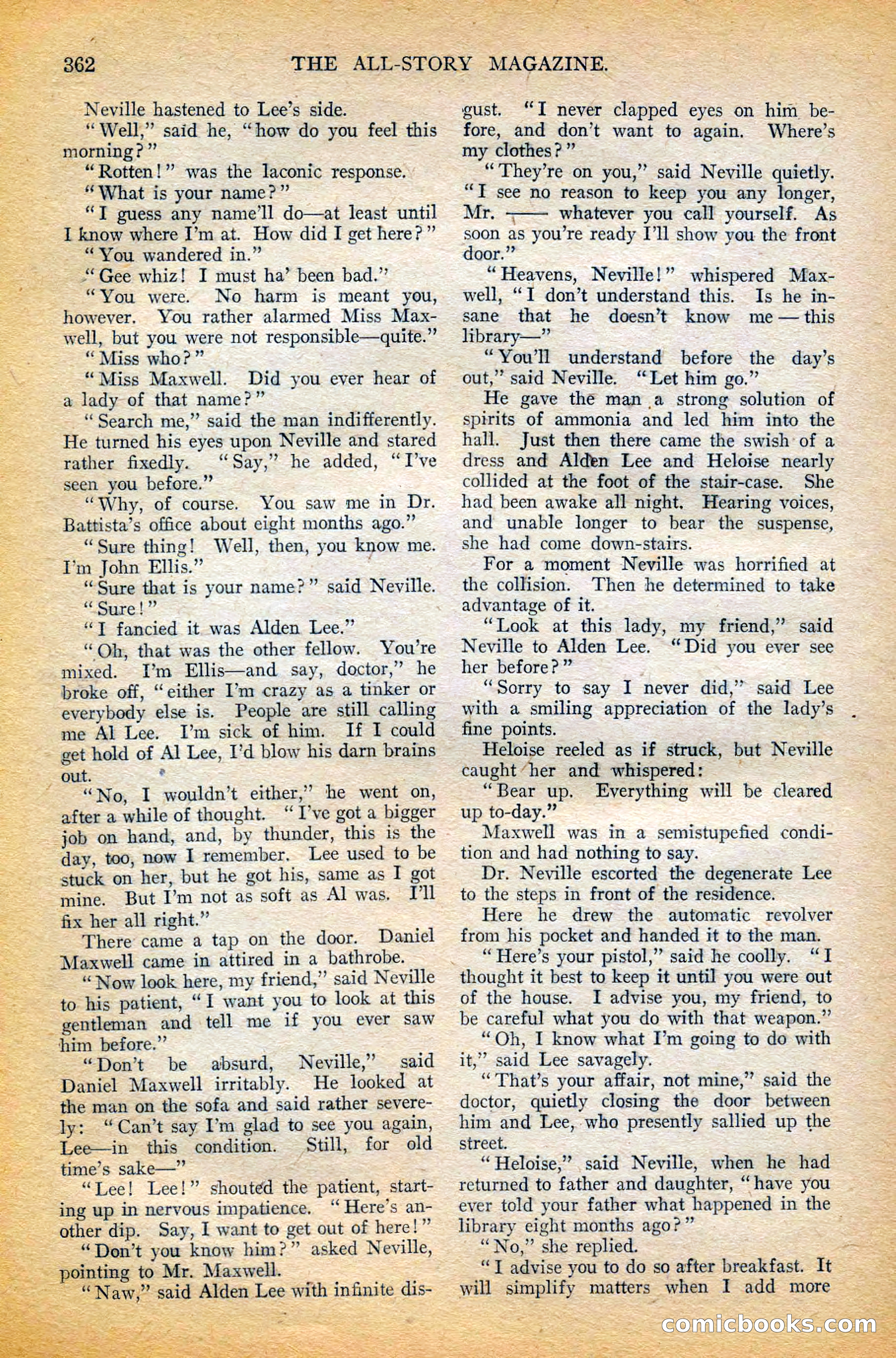 The All-Story Magazine, February 1912 — page 186 of 226
