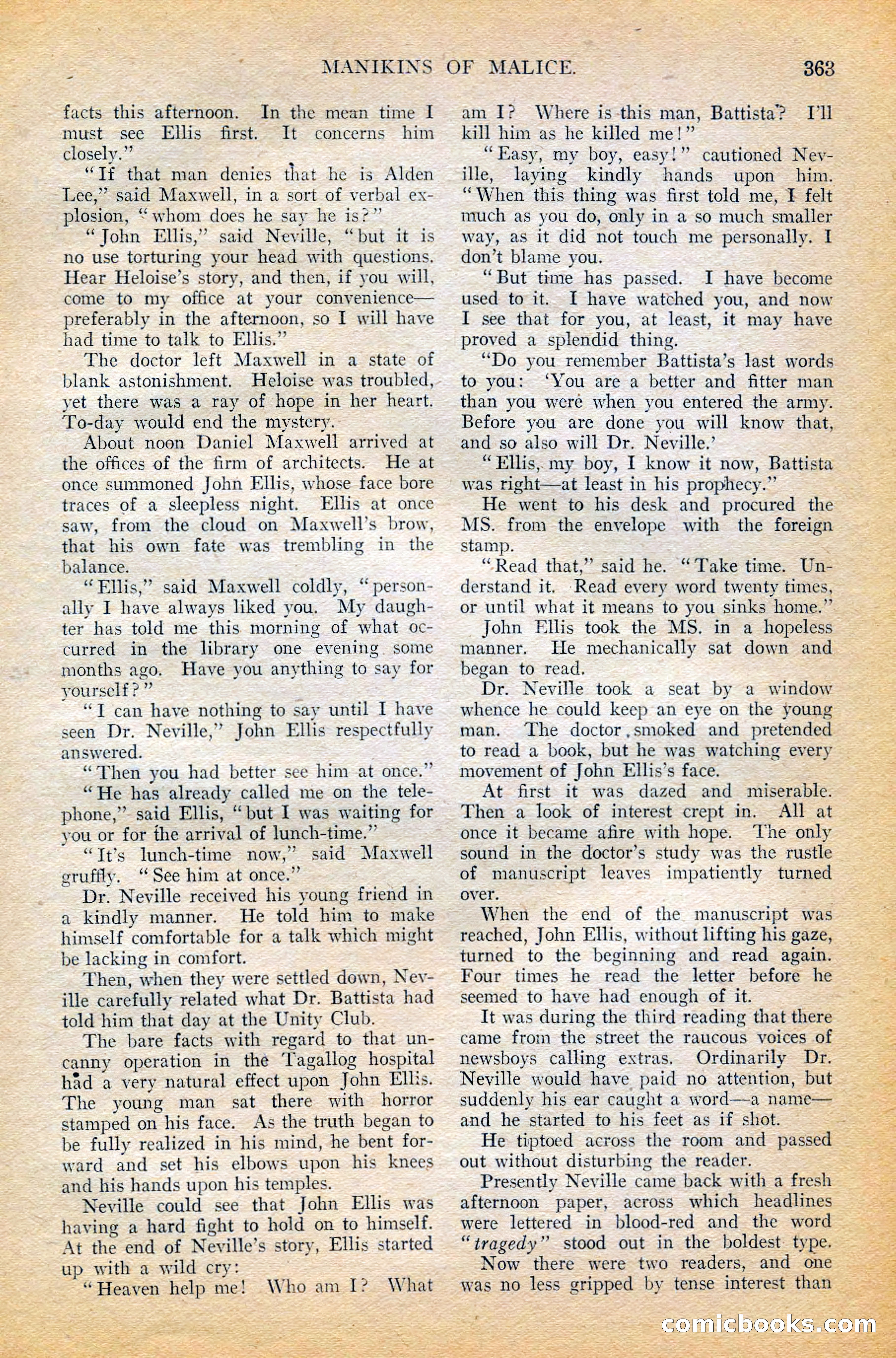 The All-Story Magazine, February 1912 — page 187 of 226