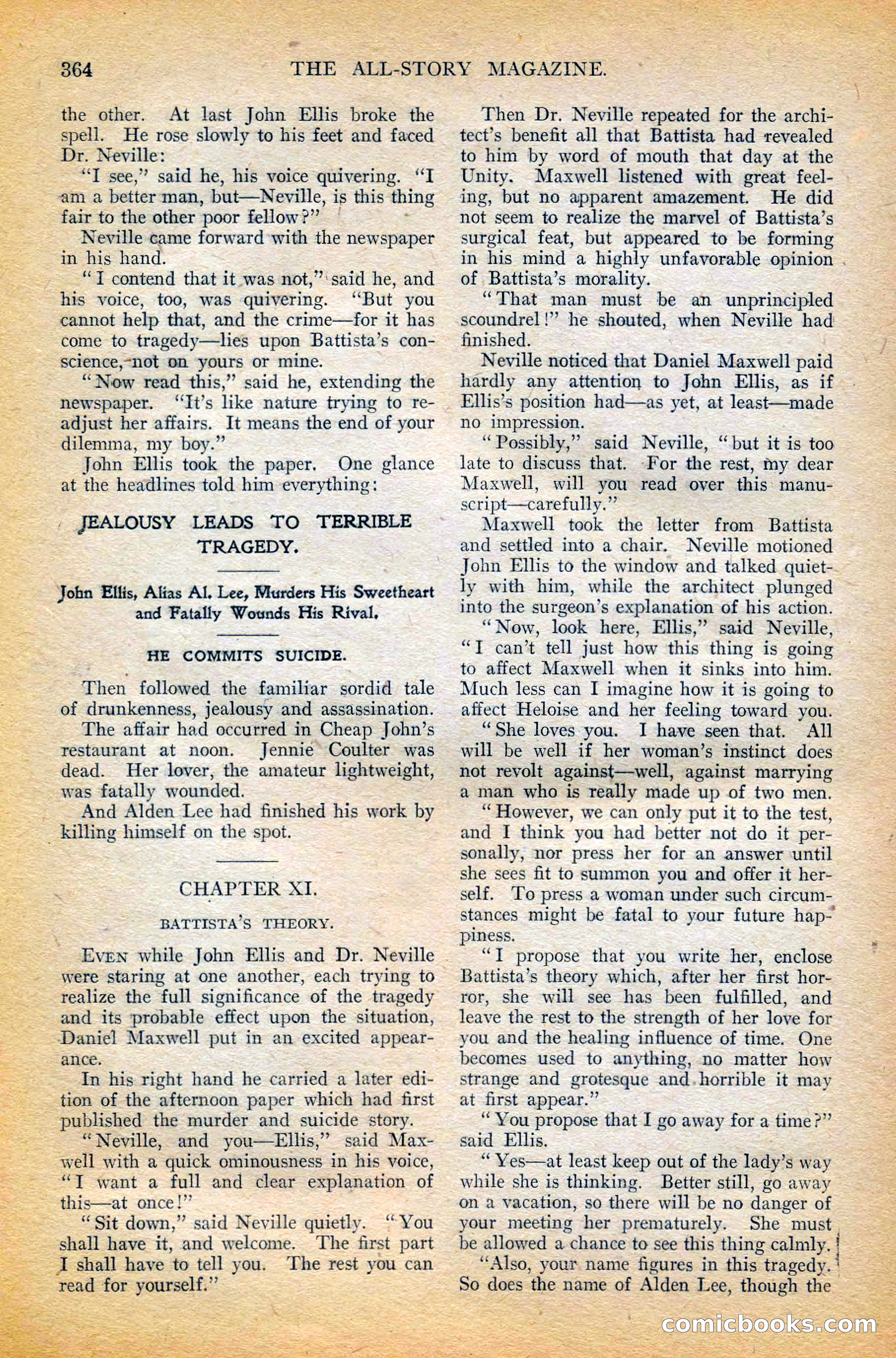 The All-Story Magazine, February 1912 — page 188 of 226