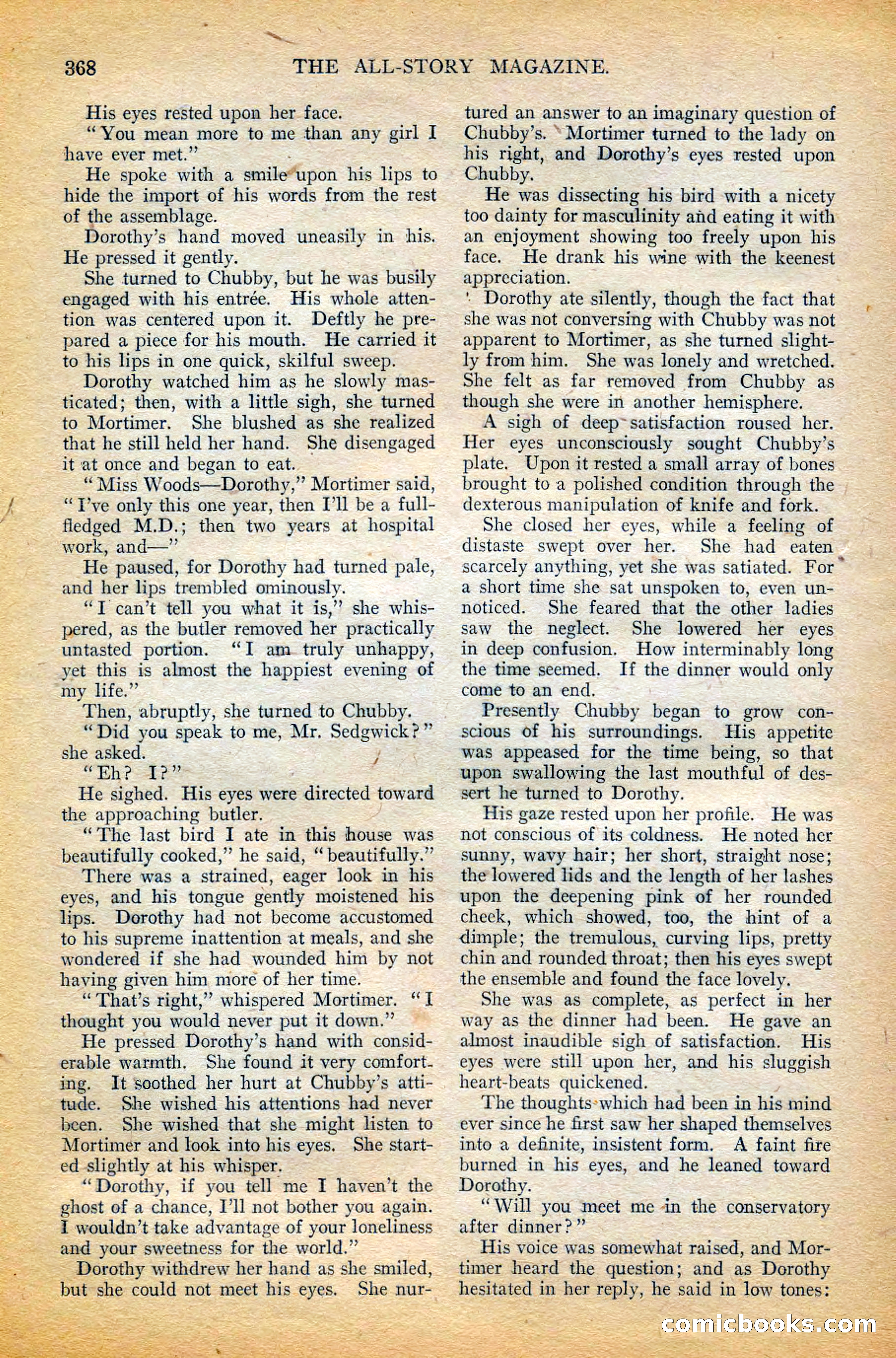 The All-Story Magazine, February 1912 — page 192 of 226