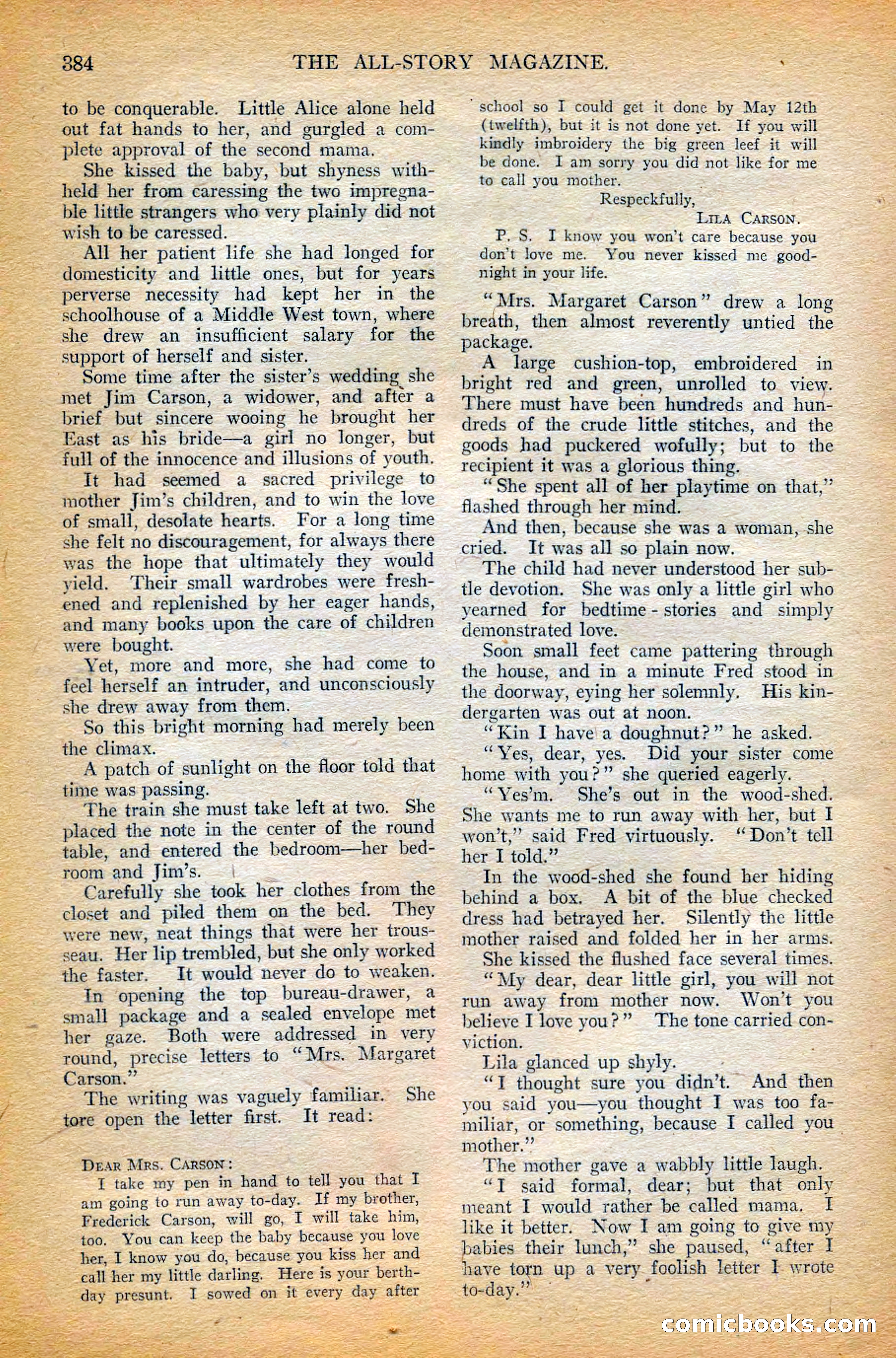 The All-Story Magazine, February 1912 — page 208 of 226