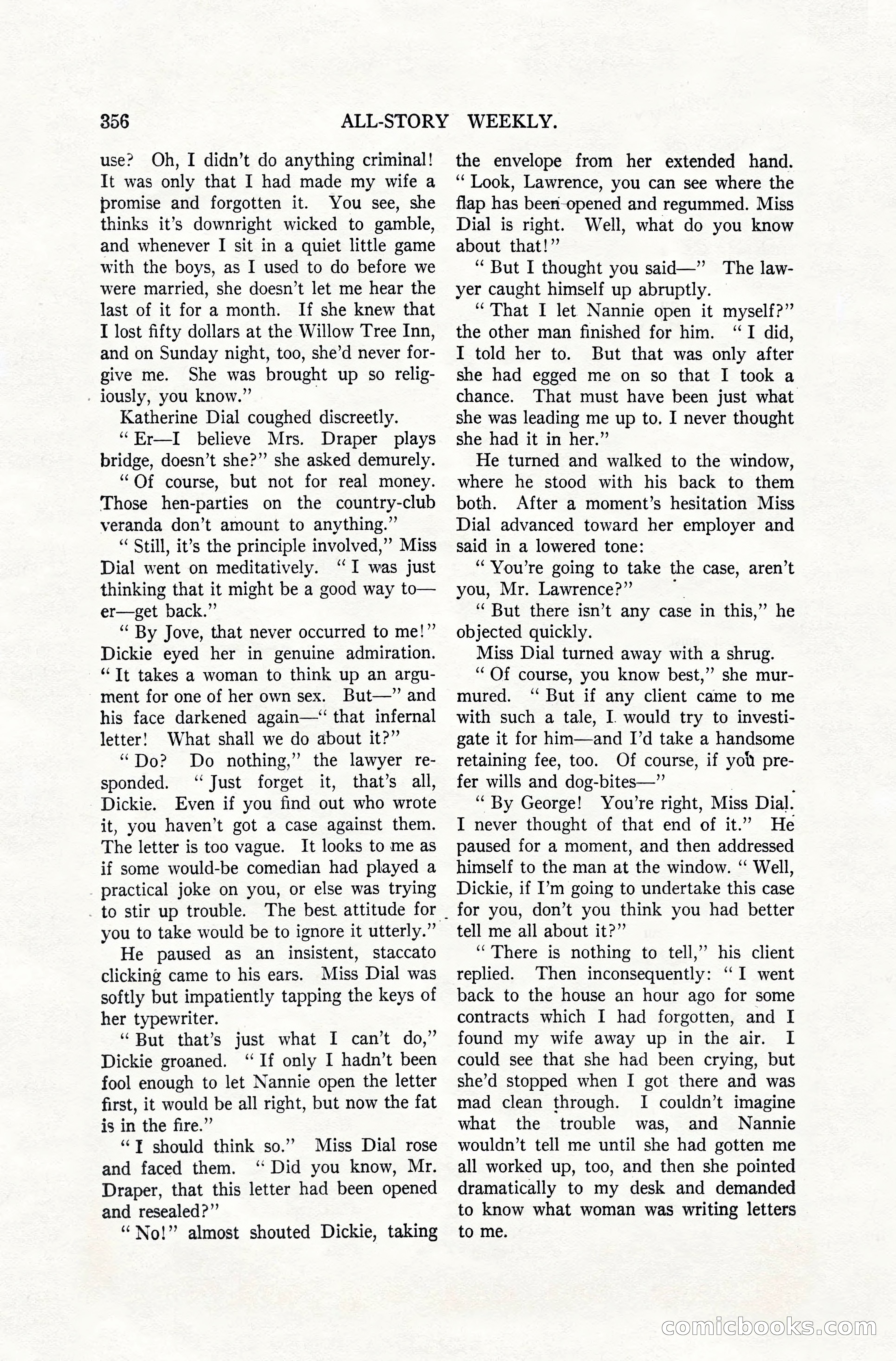 All-Story Weekly, April 28, 1917 — page 10 of 184