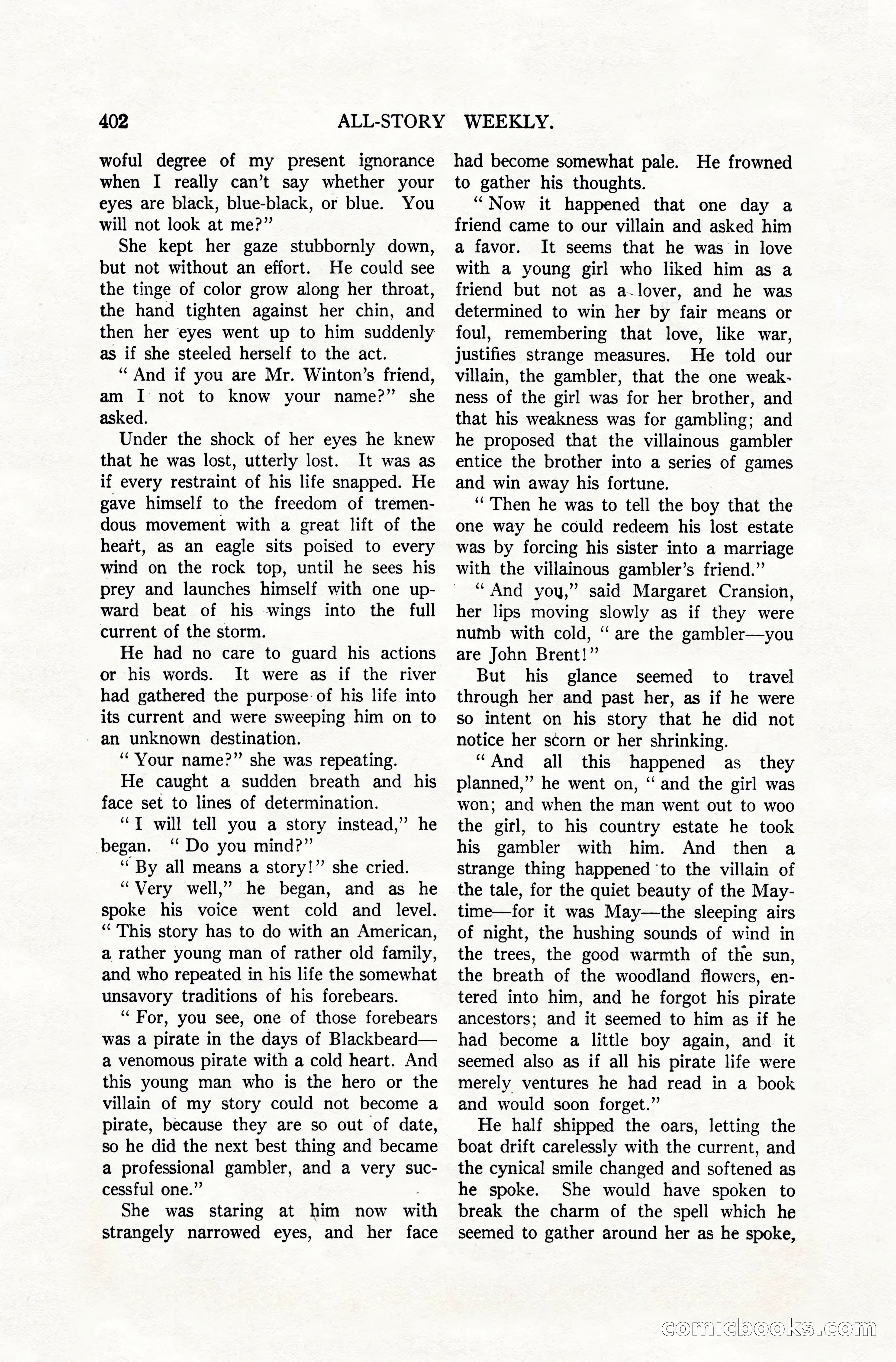All-Story Weekly, April 28, 1917 — page 56 of 184
