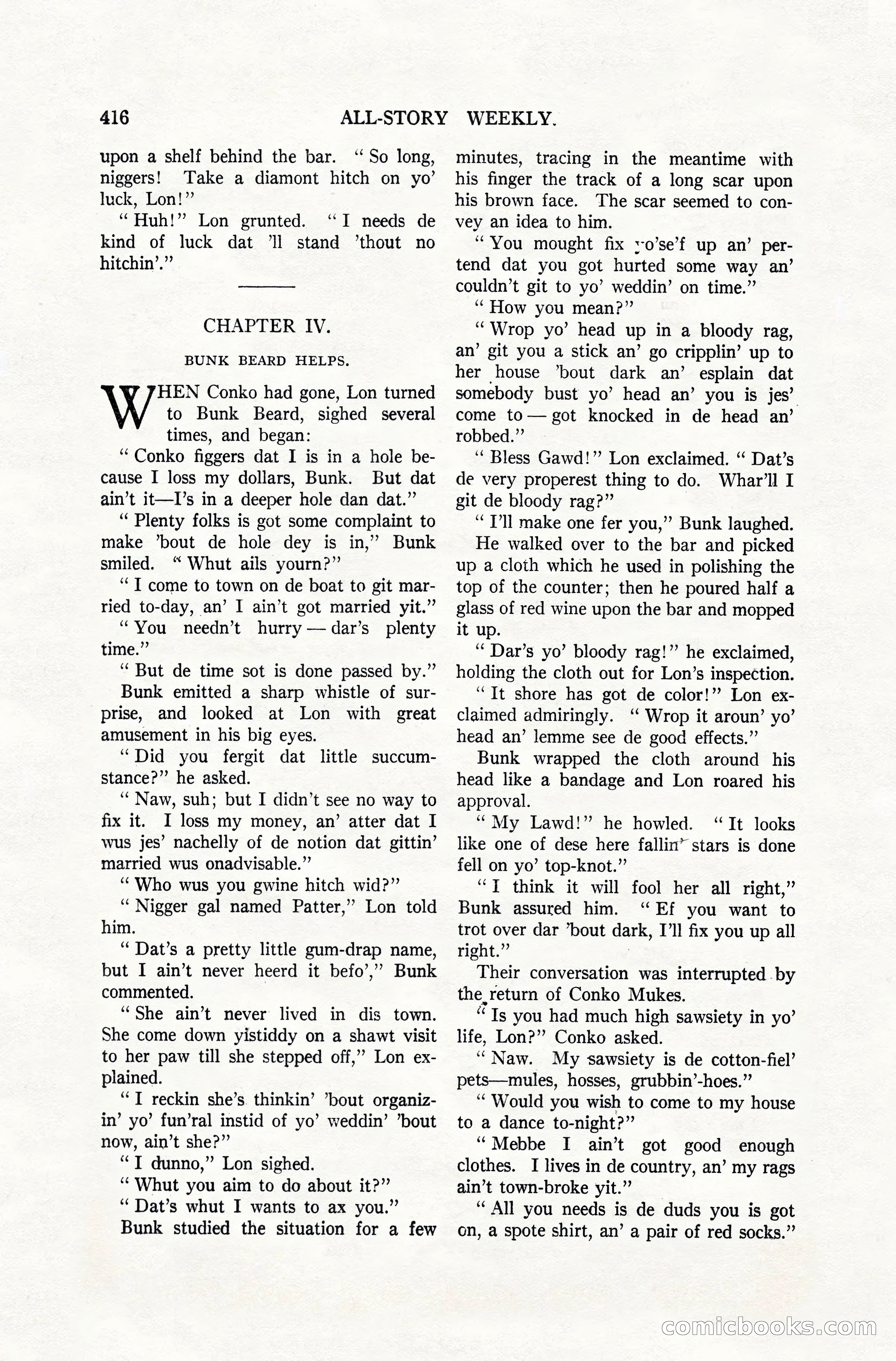 All-Story Weekly, April 28, 1917 — page 70 of 184