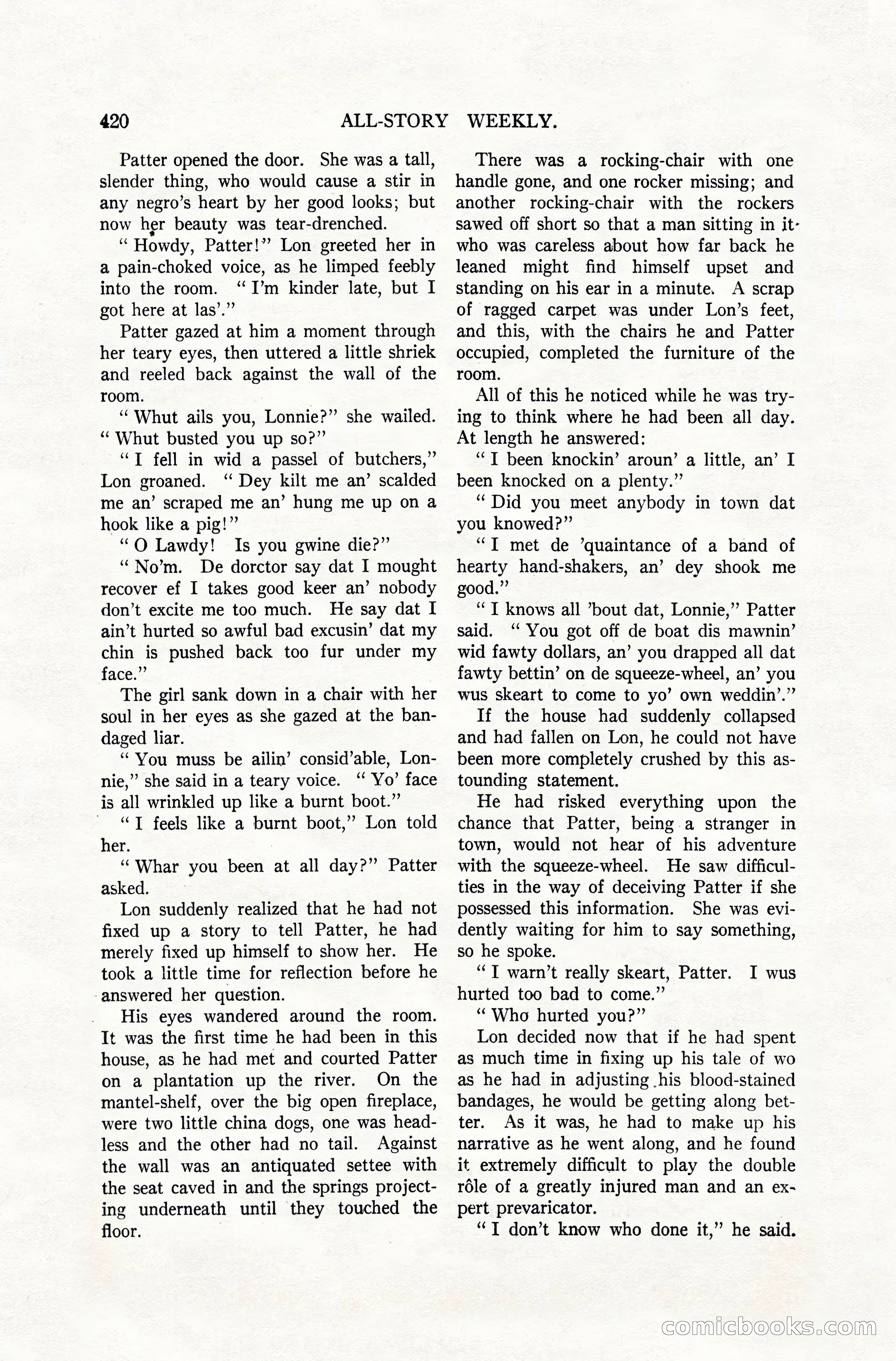 All-Story Weekly, April 28, 1917 — page 74 of 184