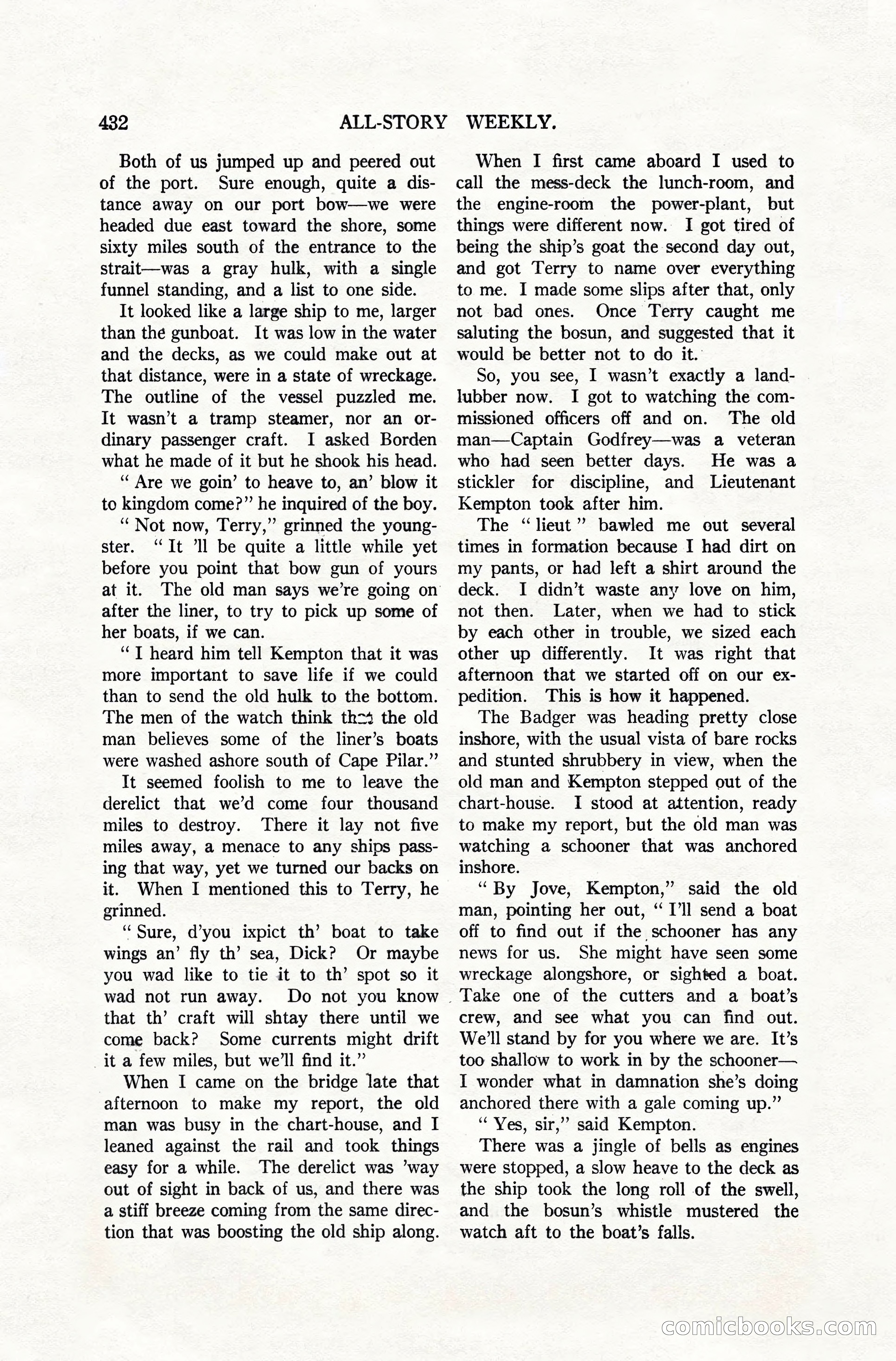 All-Story Weekly, April 28, 1917 — page 86 of 184