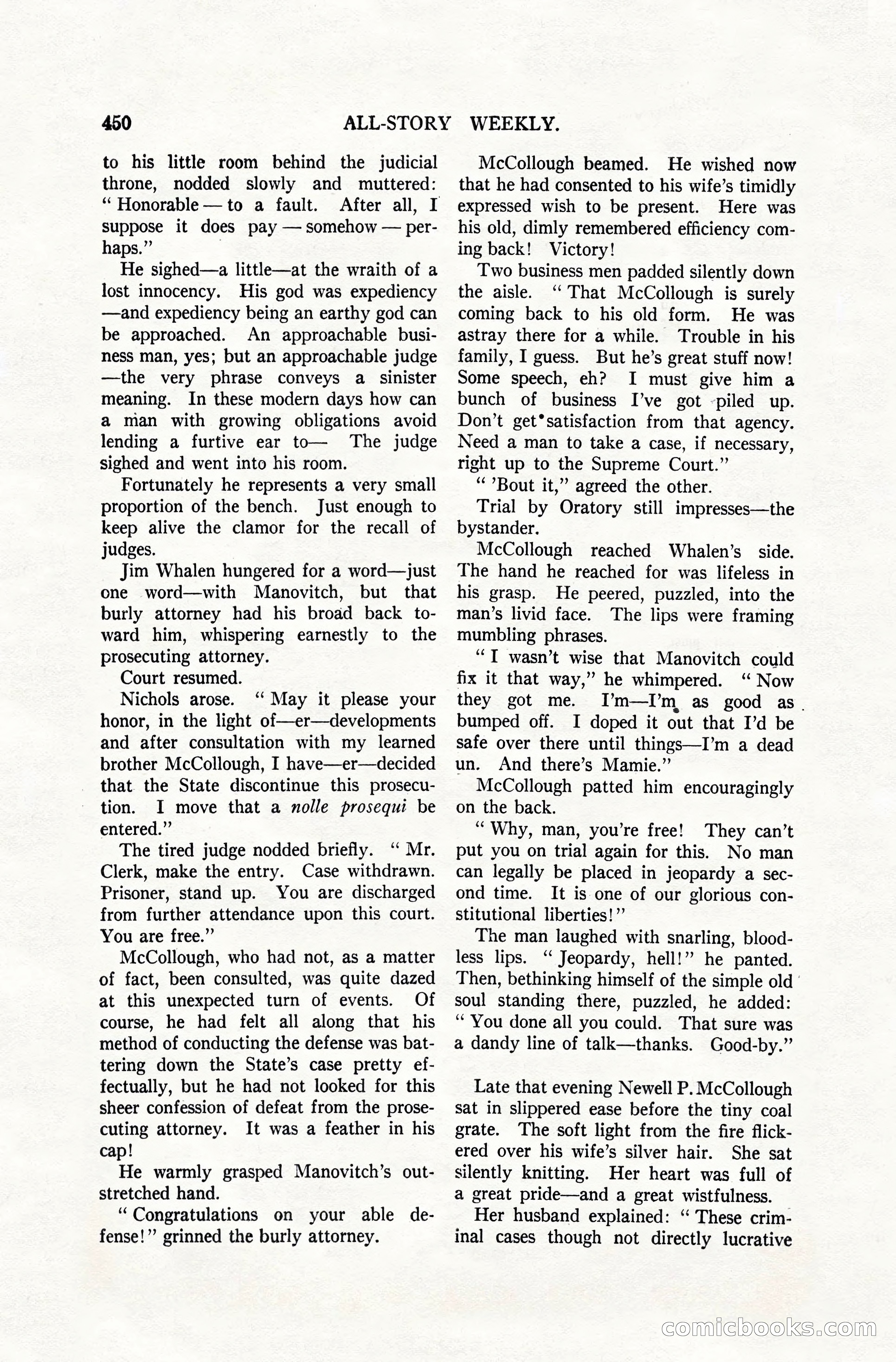 All-Story Weekly, April 28, 1917 — page 104 of 184