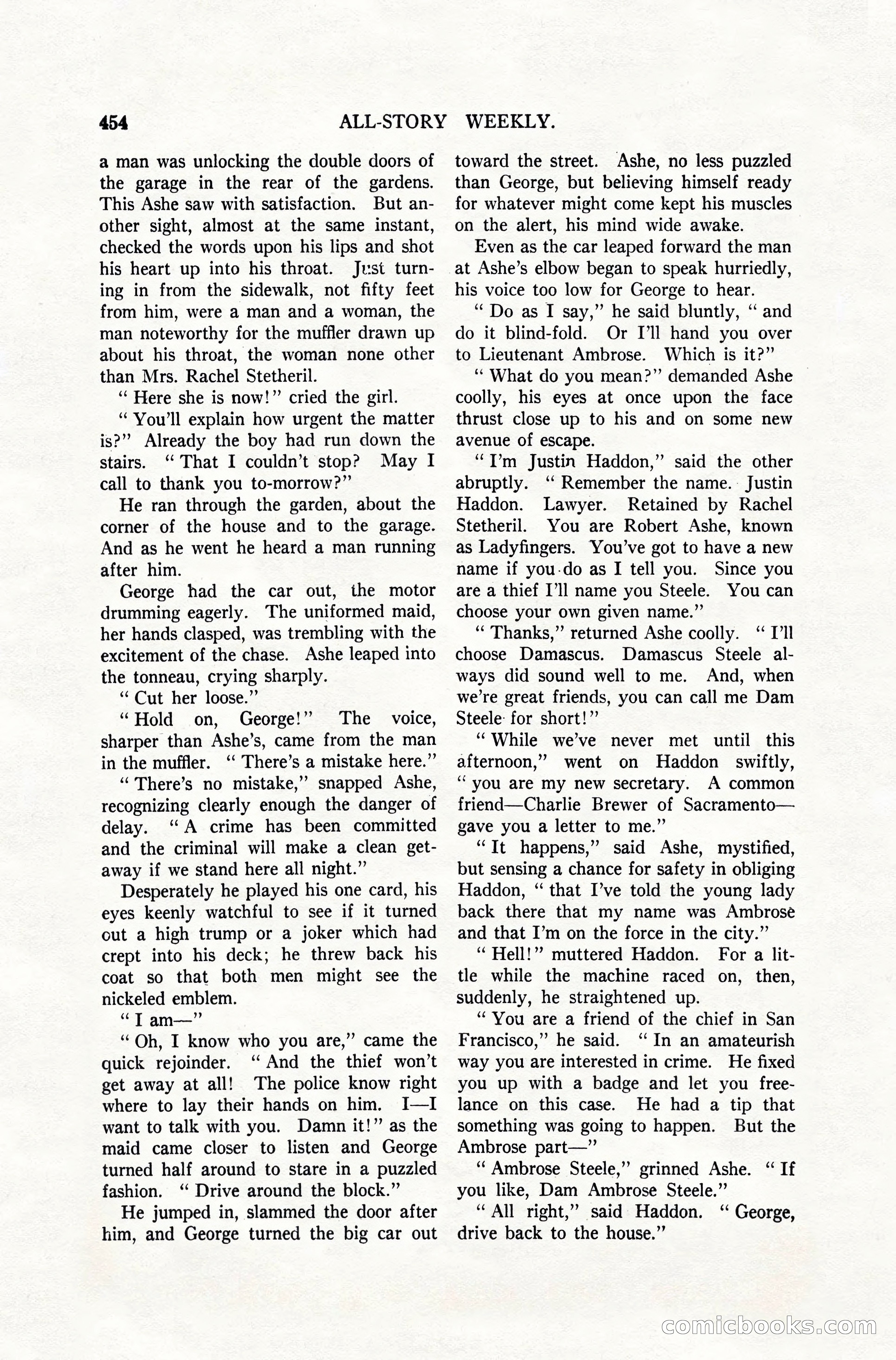All-Story Weekly, April 28, 1917 — page 108 of 184