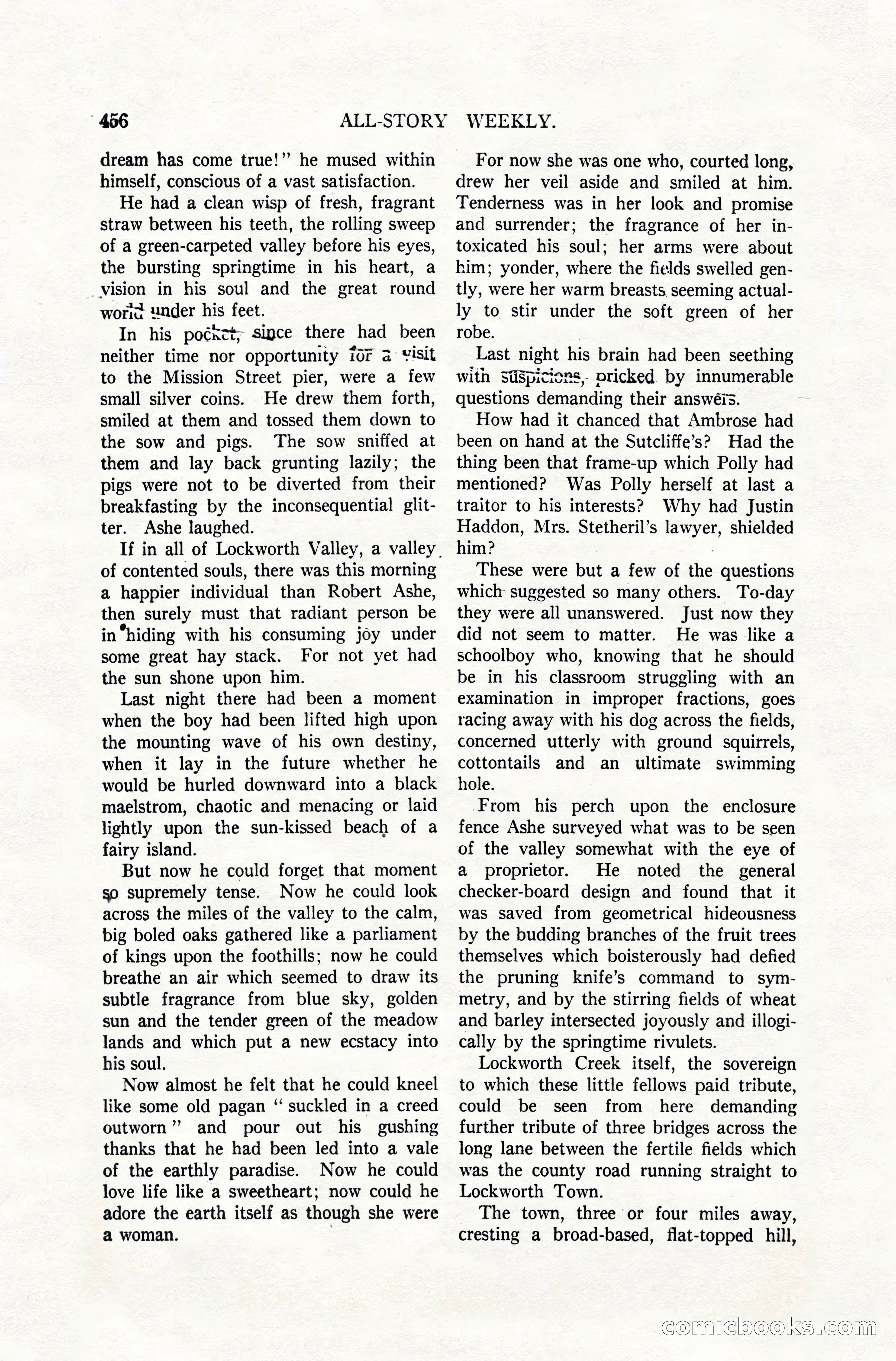 All-Story Weekly, April 28, 1917 — page 110 of 184