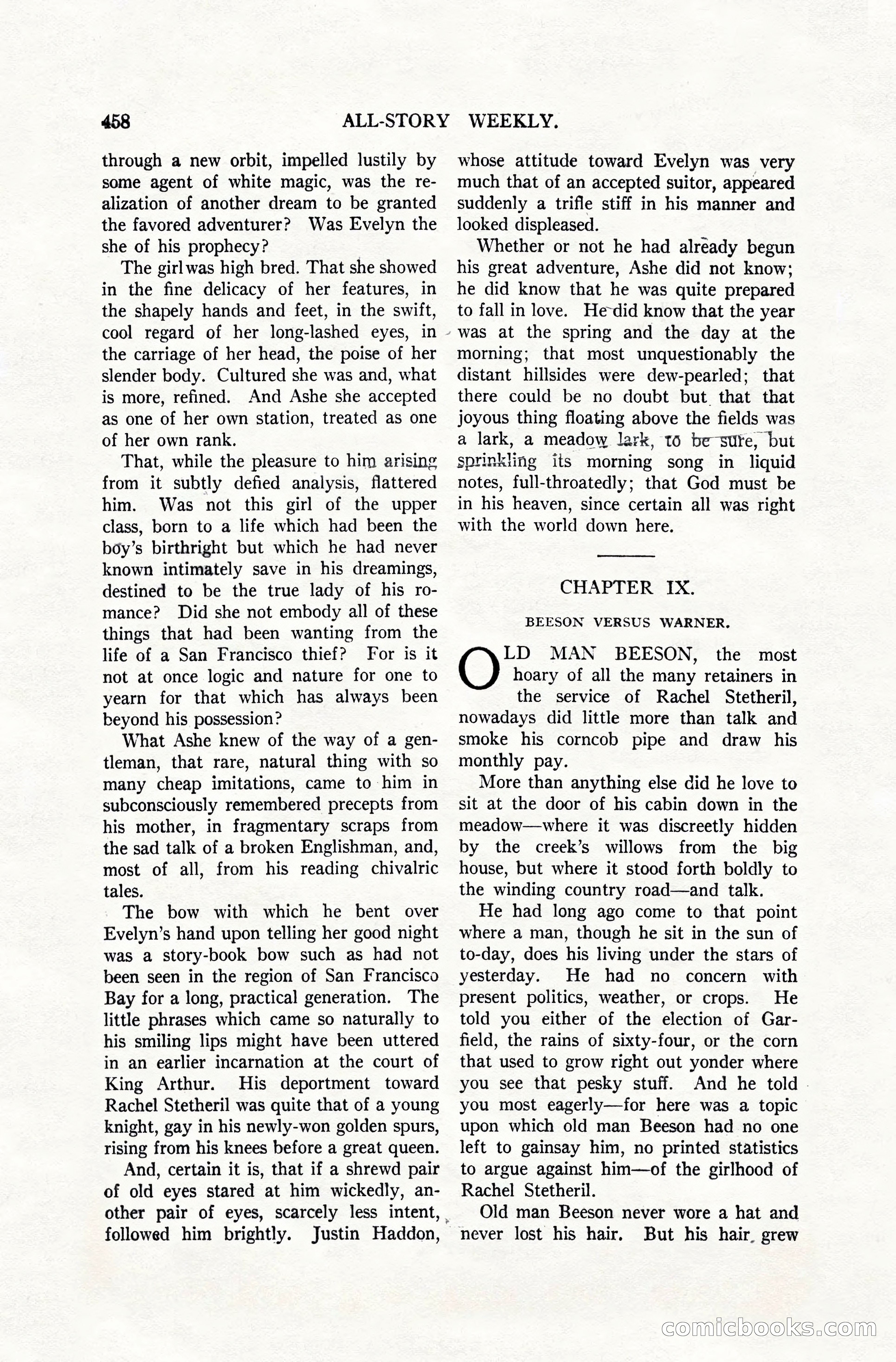 All-Story Weekly, April 28, 1917 — page 112 of 184