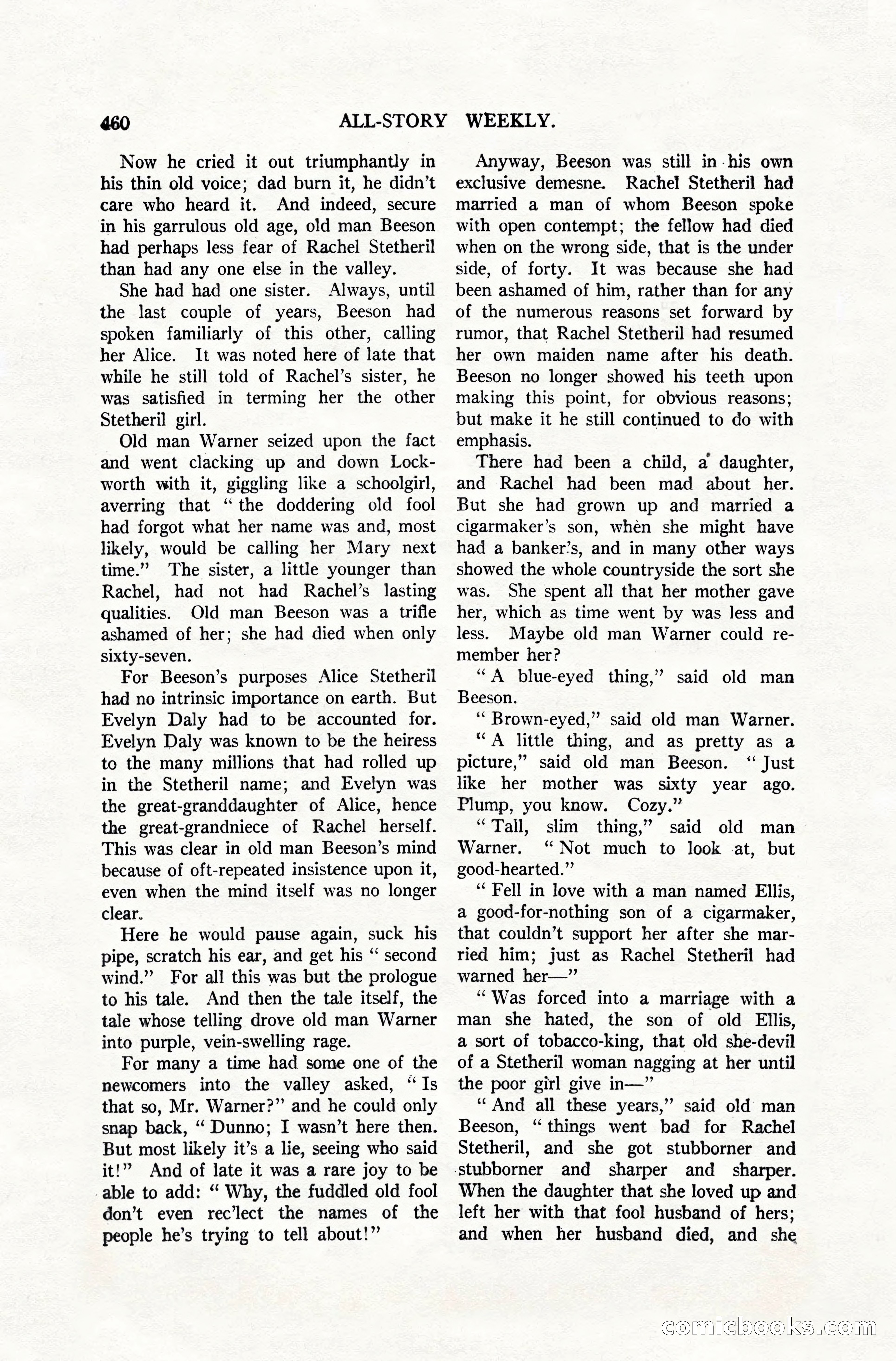 All-Story Weekly, April 28, 1917 — page 114 of 184