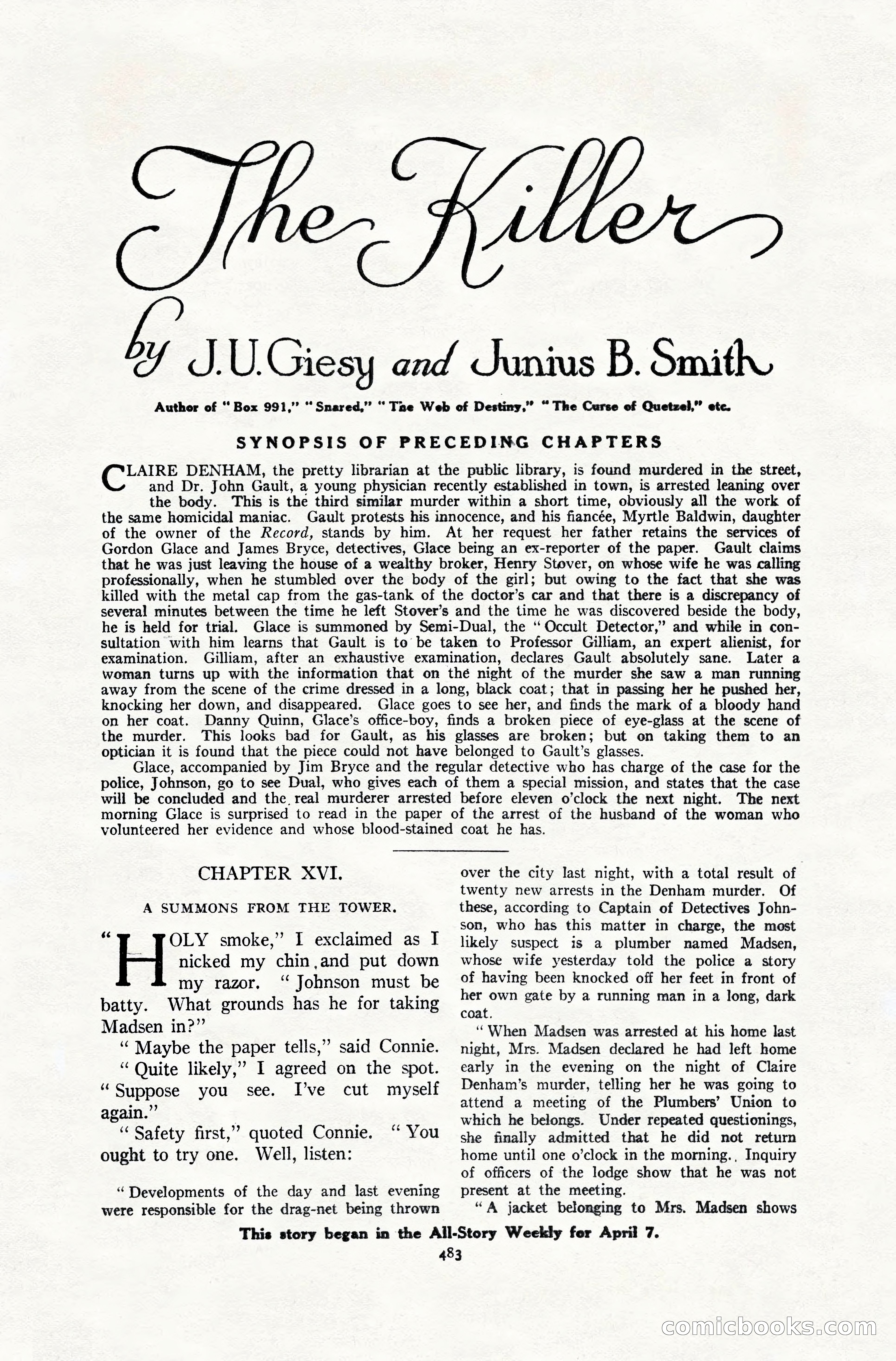 All-Story Weekly, April 28, 1917 — page 137 of 184