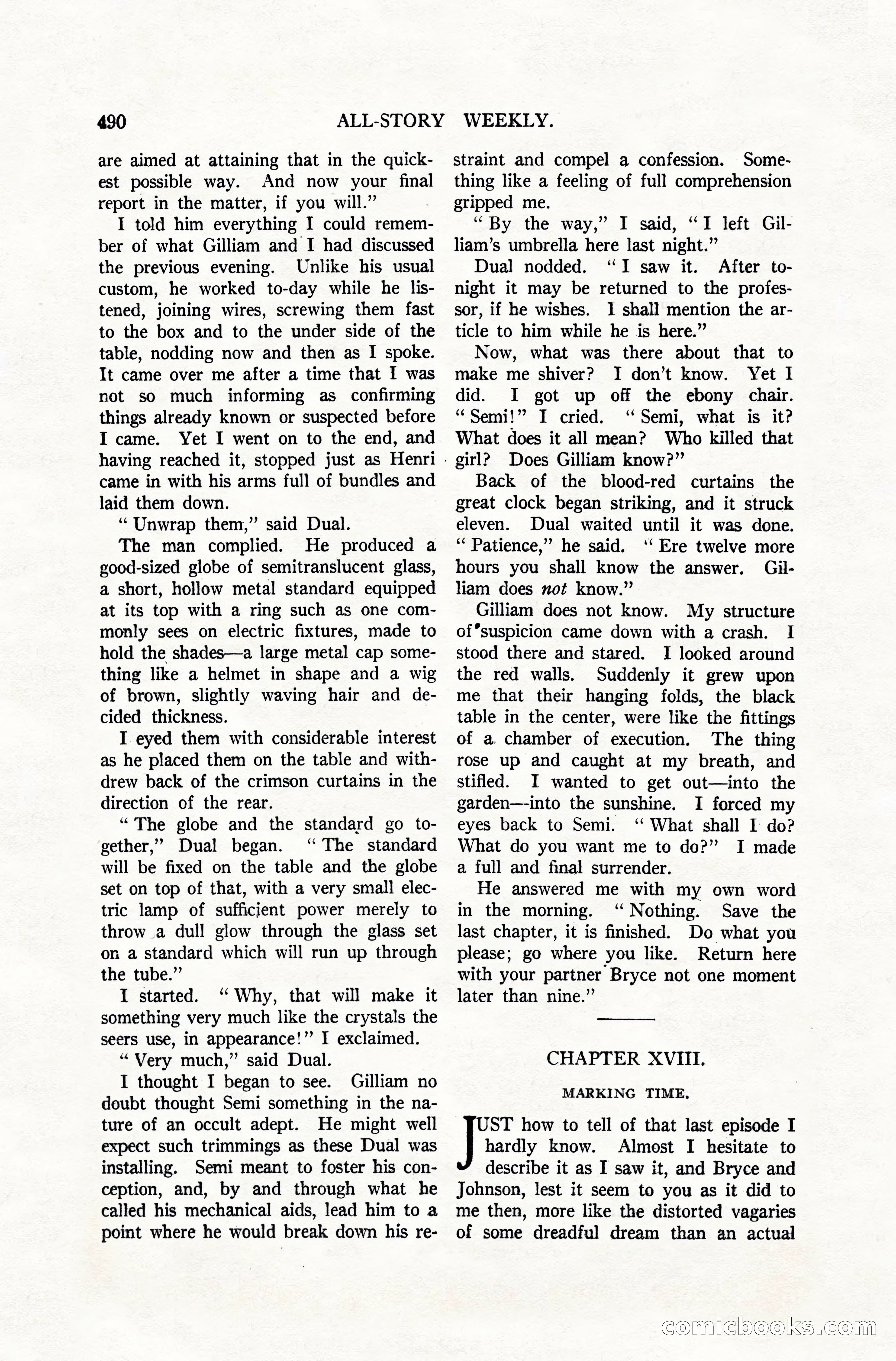 All-Story Weekly, April 28, 1917 — page 144 of 184