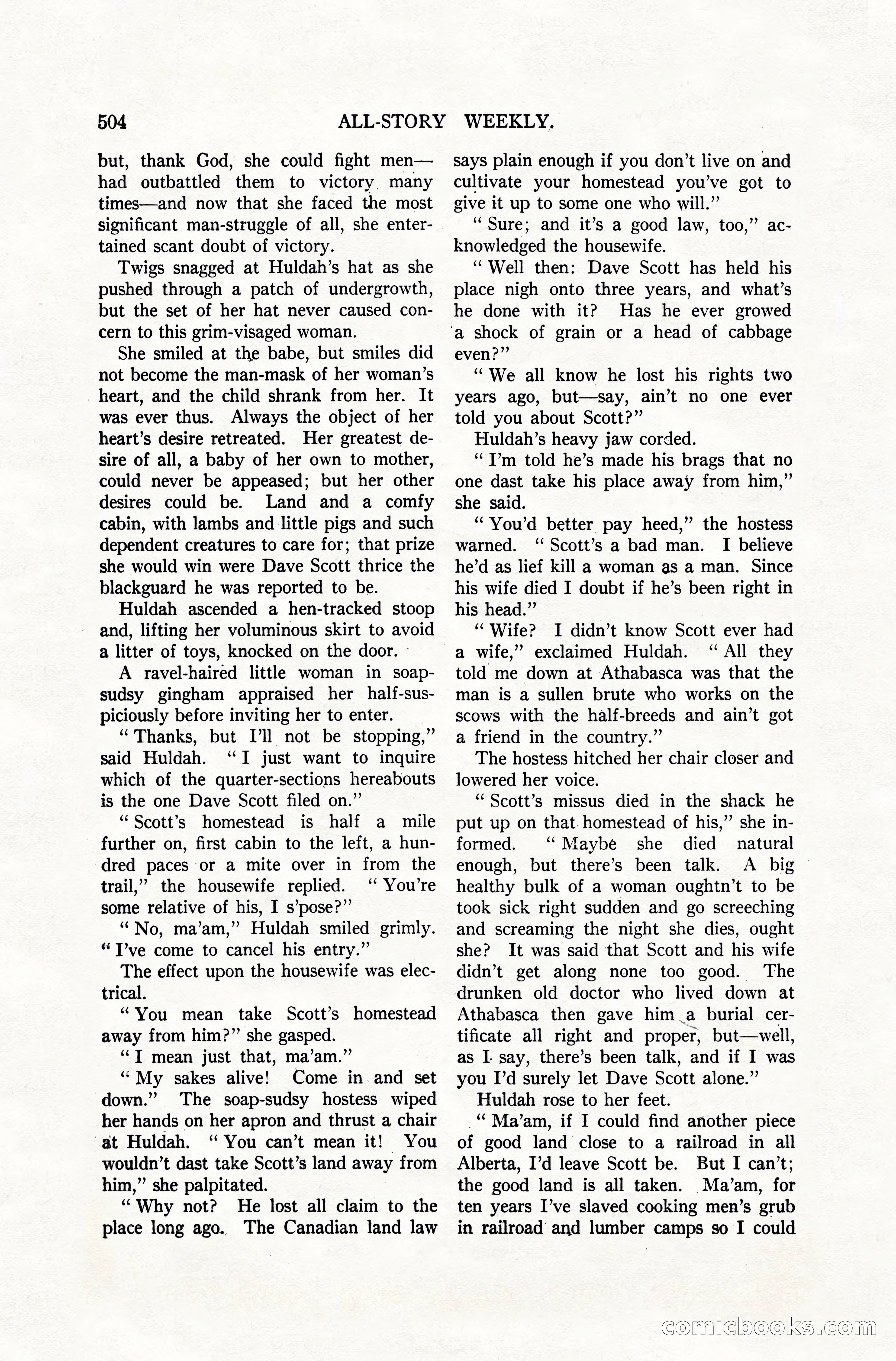 All-Story Weekly, April 28, 1917 — page 158 of 184
