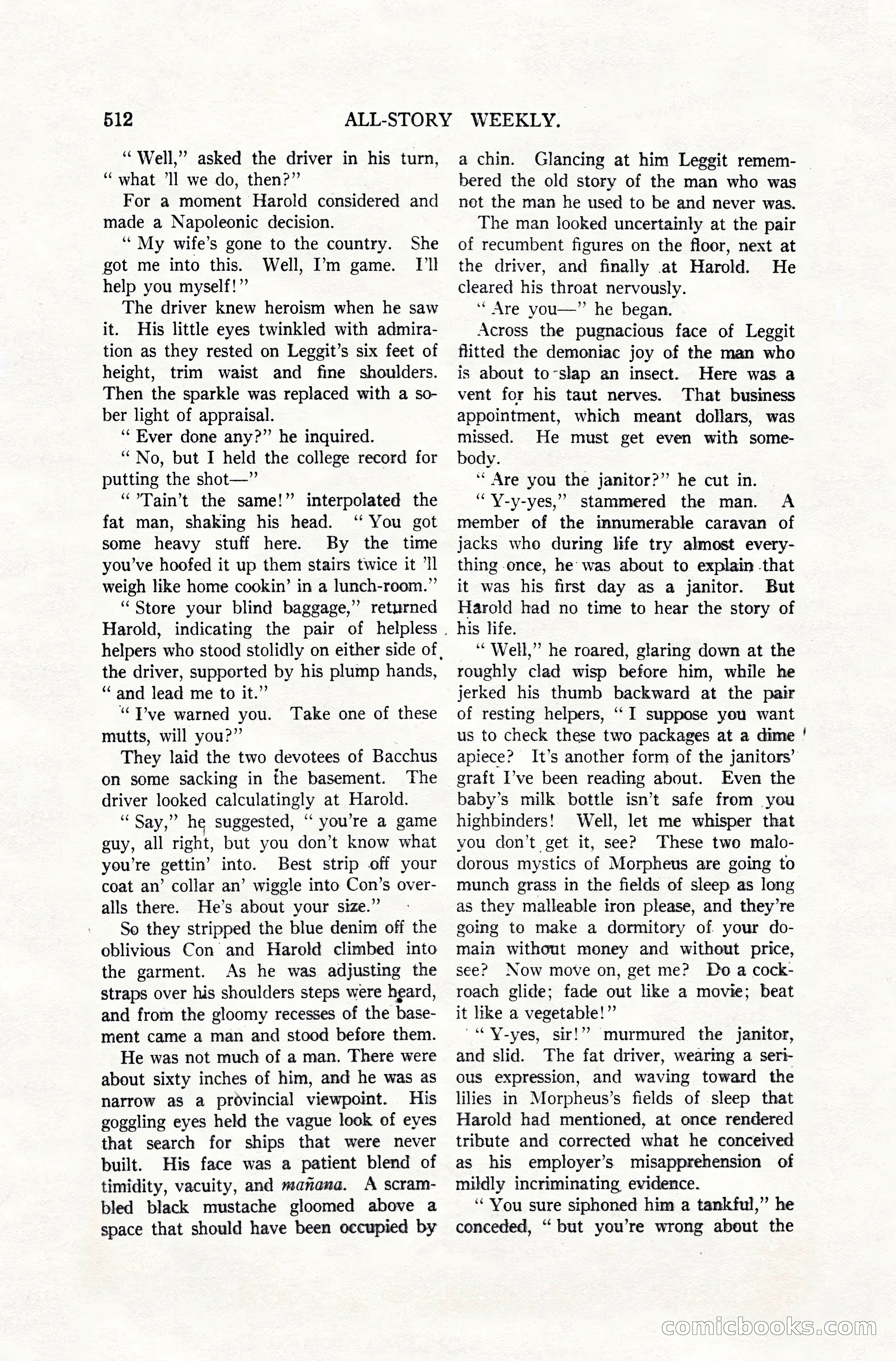 All-Story Weekly, April 28, 1917 — page 166 of 184
