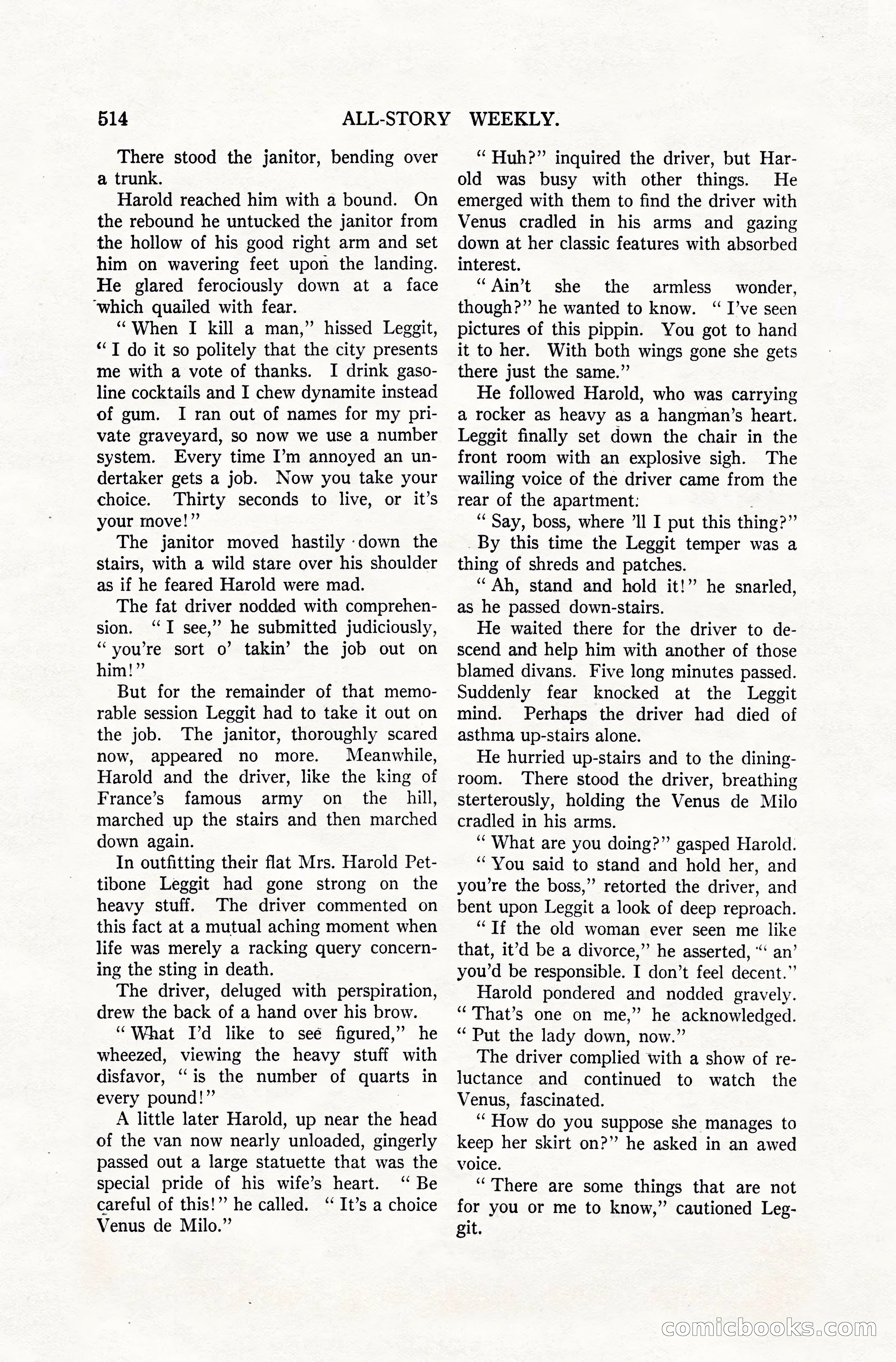 All-Story Weekly, April 28, 1917 — page 168 of 184