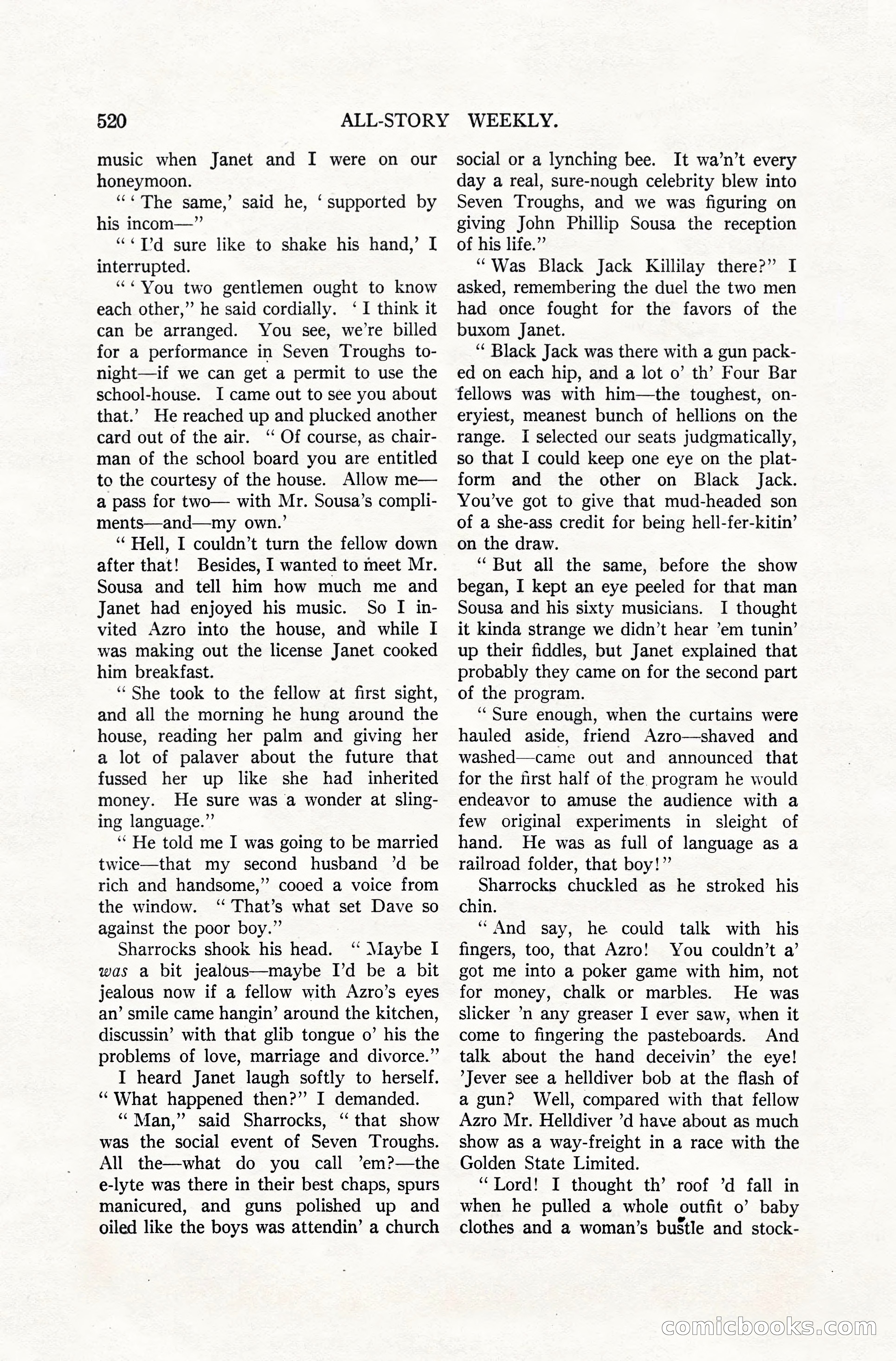 All-Story Weekly, April 28, 1917 — page 174 of 184