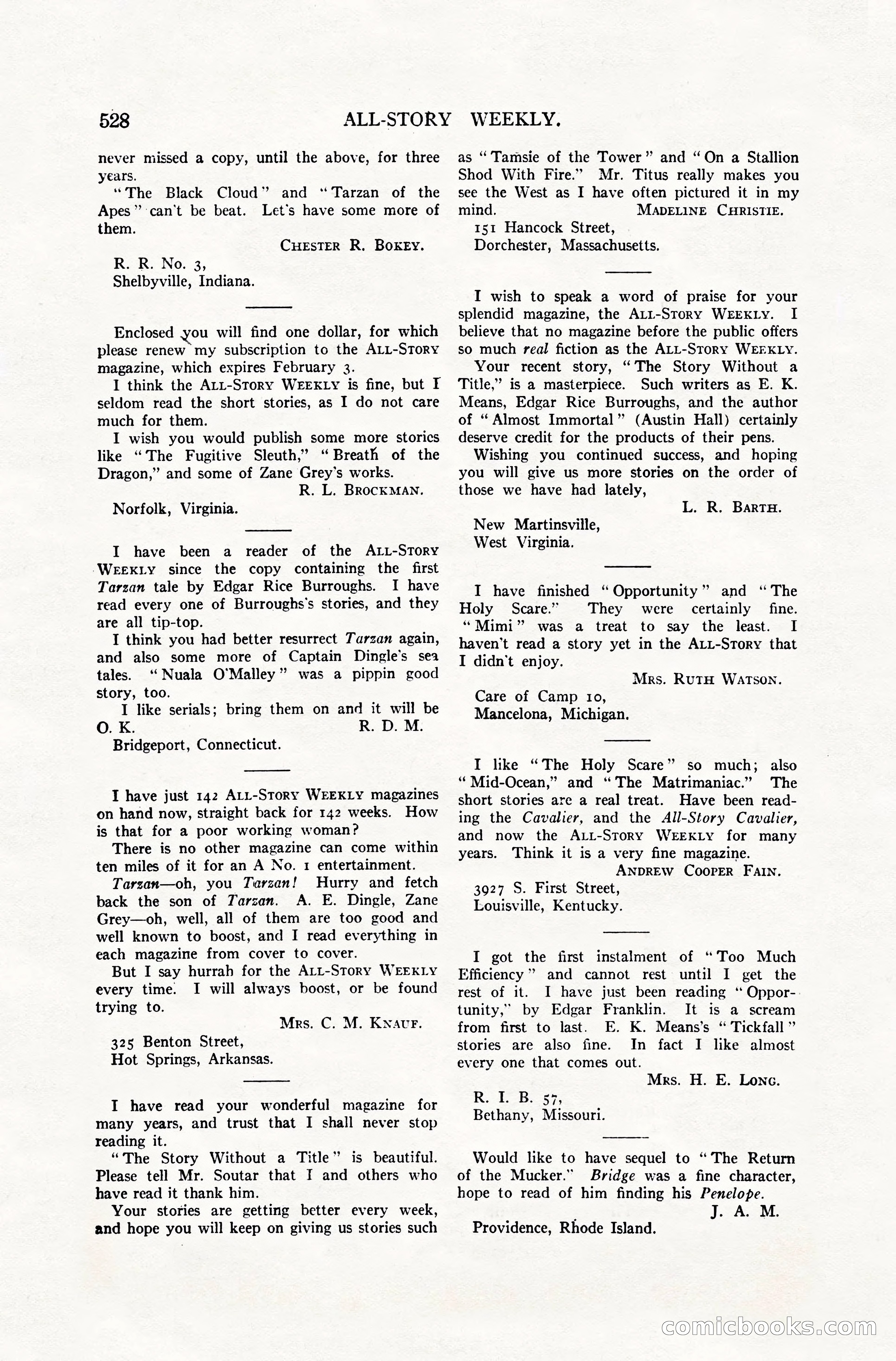All-Story Weekly, April 28, 1917 — page 182 of 184