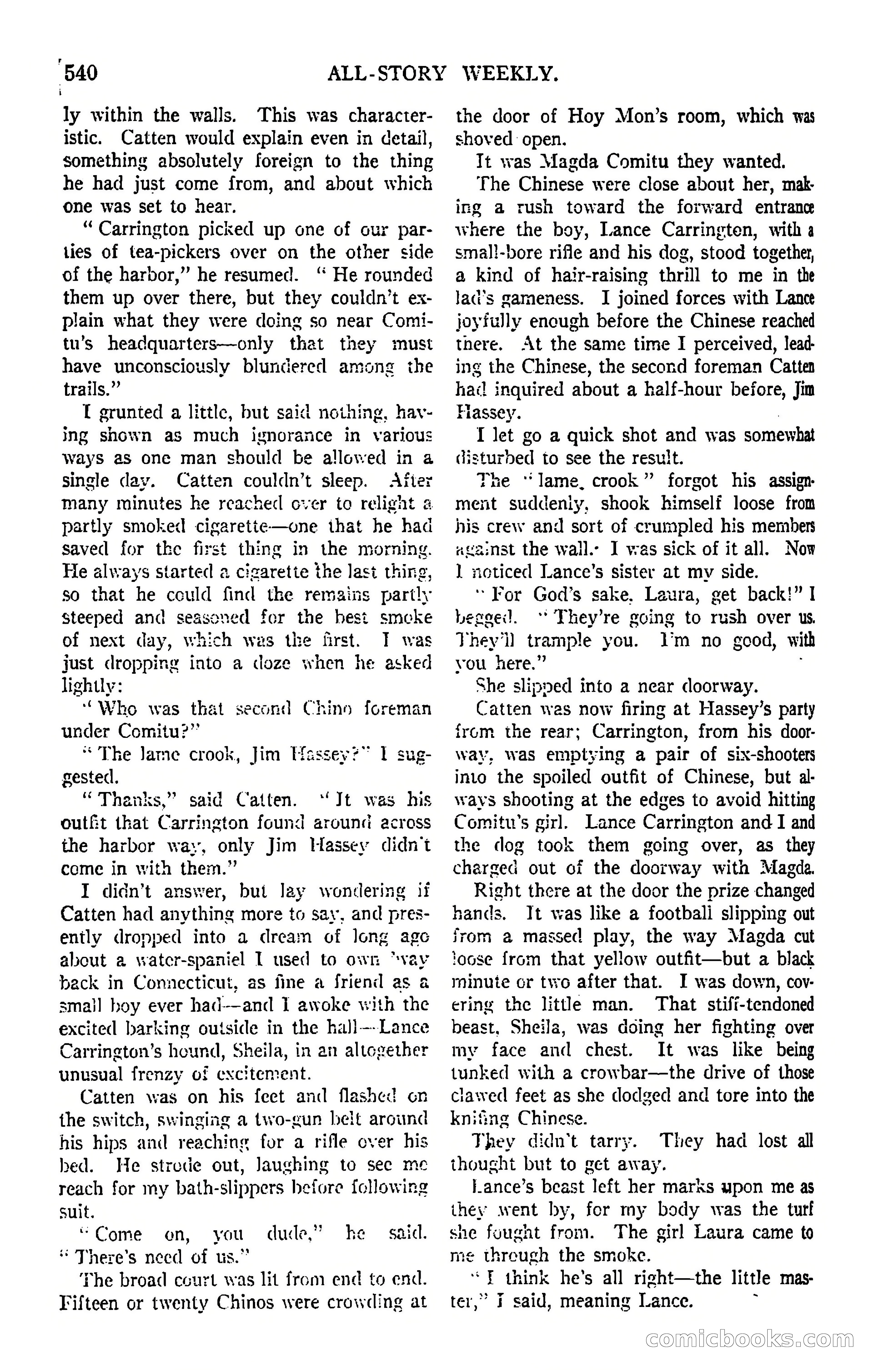 All-Story Weekly, March 8, 1919 — page 14 of 178