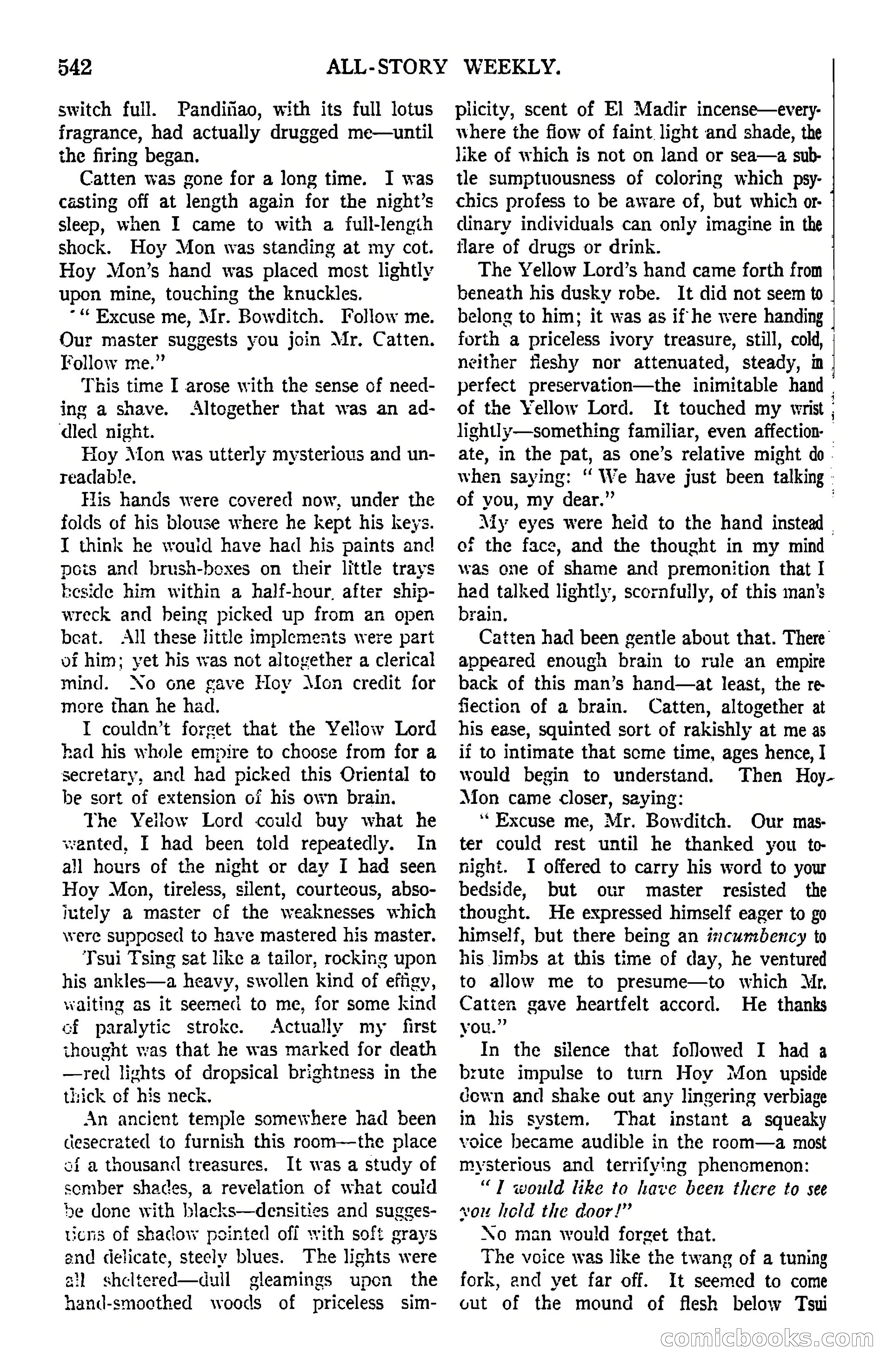 All-Story Weekly, March 8, 1919 — page 16 of 178