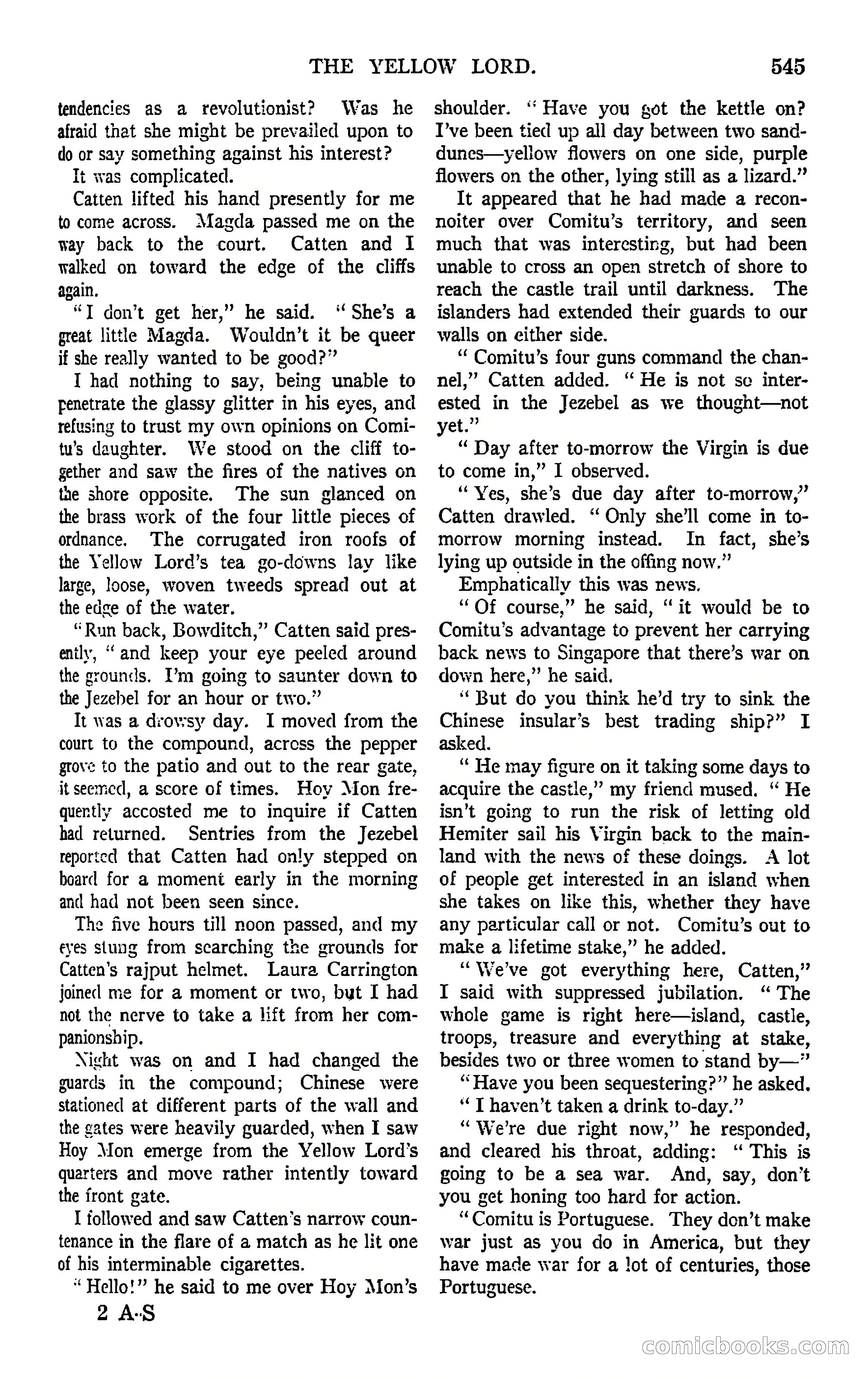 All-Story Weekly, March 8, 1919 — page 19 of 178