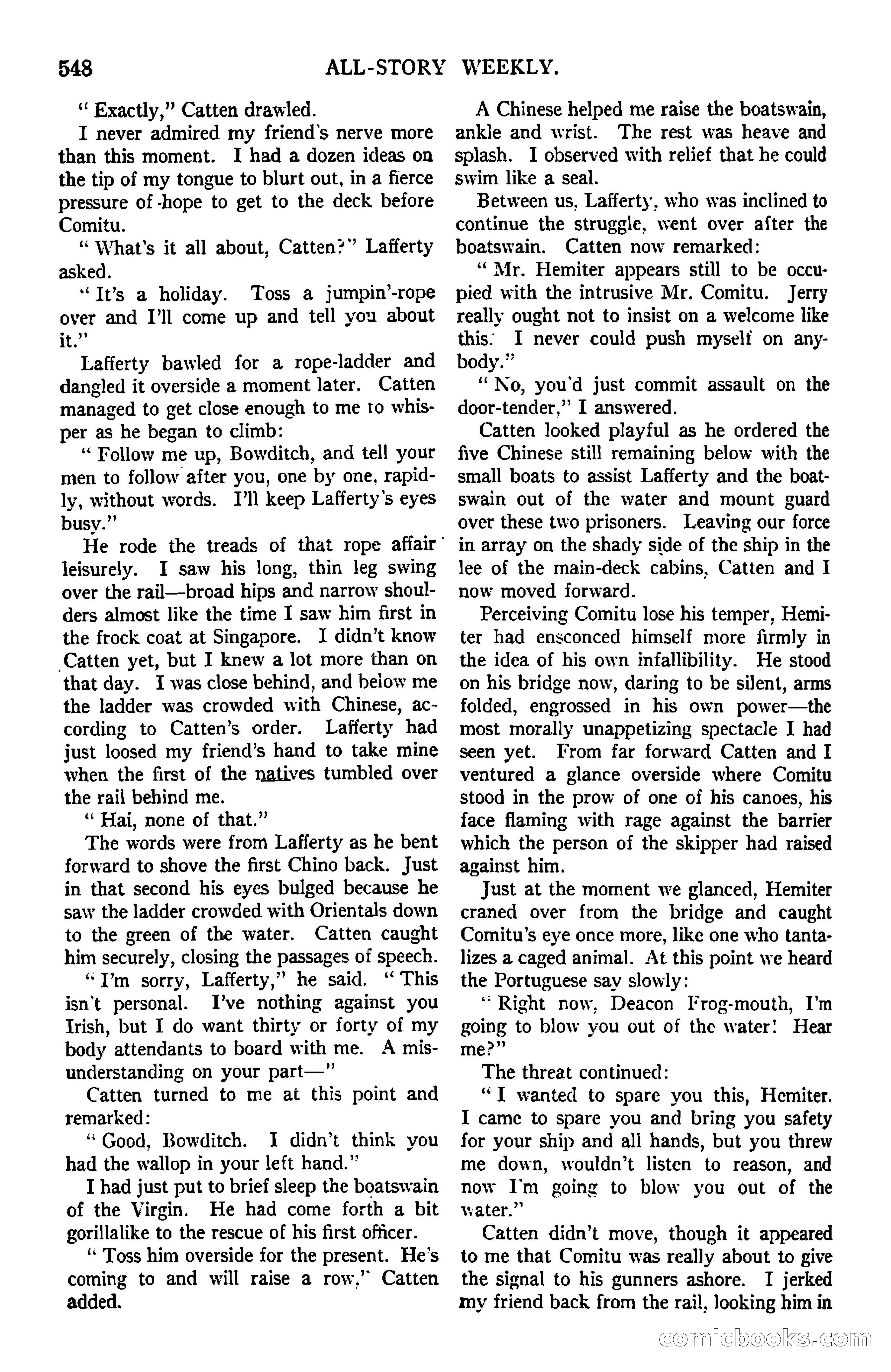 All-Story Weekly, March 8, 1919 — page 22 of 178