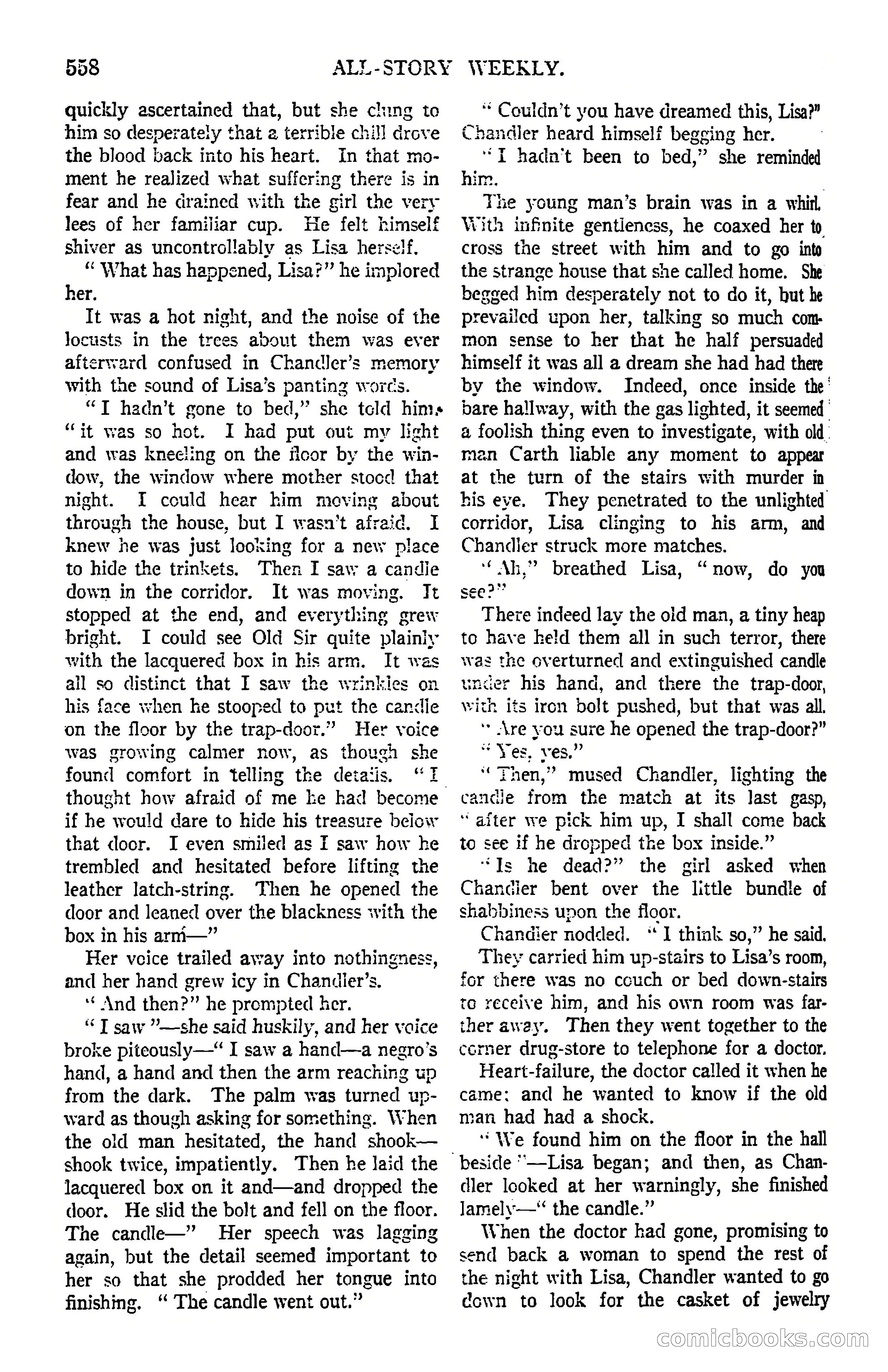 All-Story Weekly, March 8, 1919 — page 32 of 178