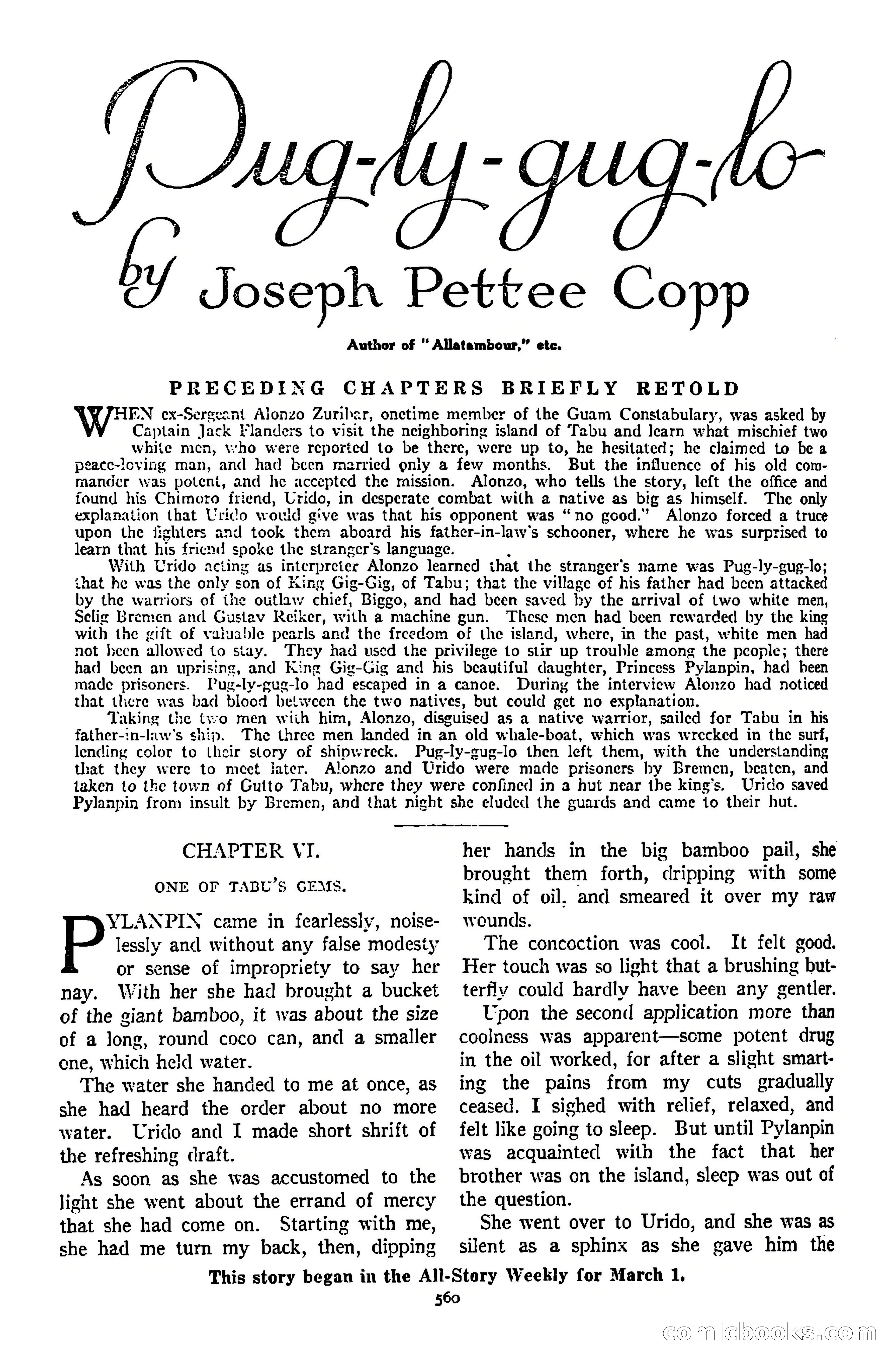 All-Story Weekly, March 8, 1919 — page 34 of 178