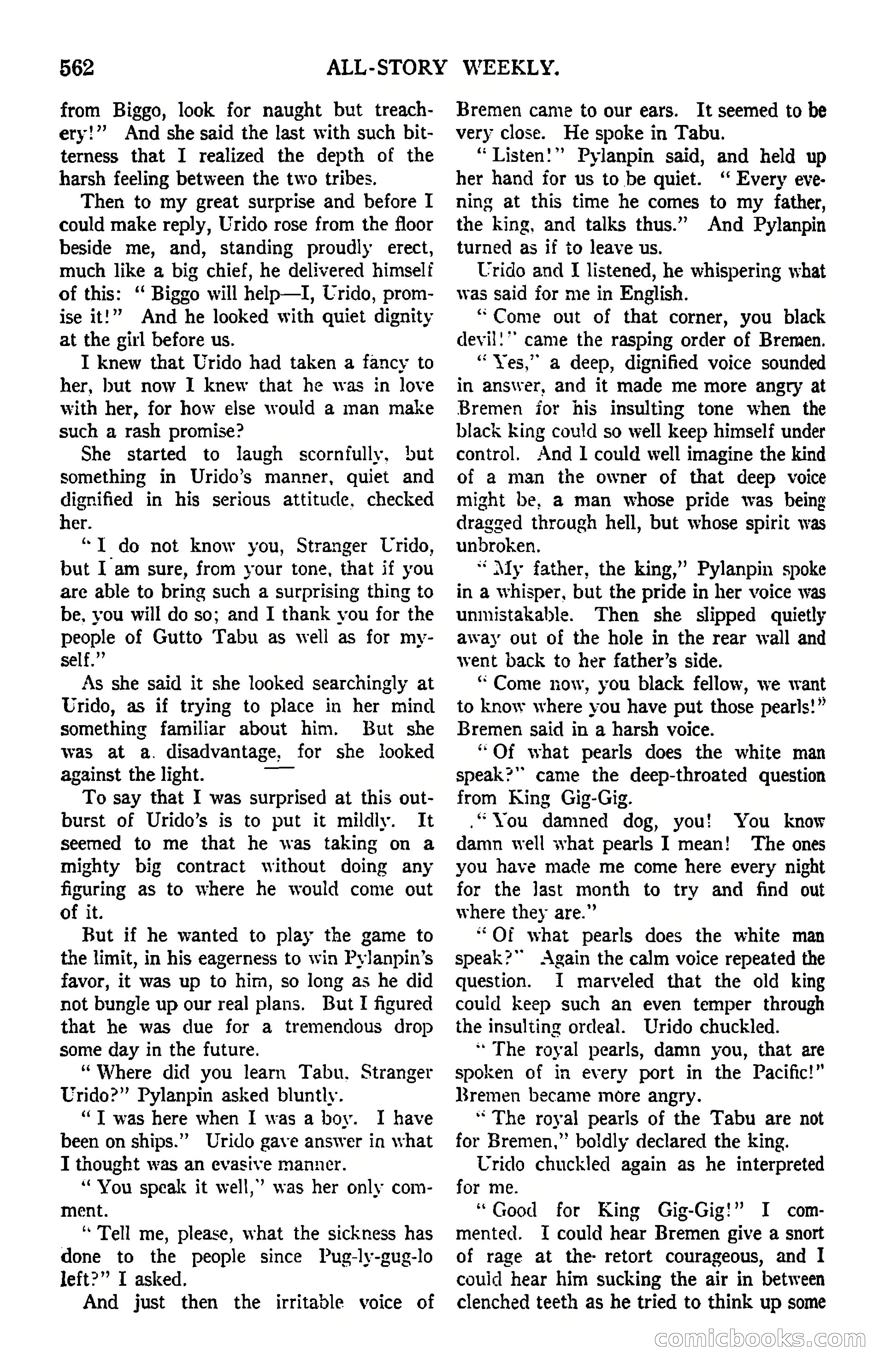 All-Story Weekly, March 8, 1919 — page 36 of 178
