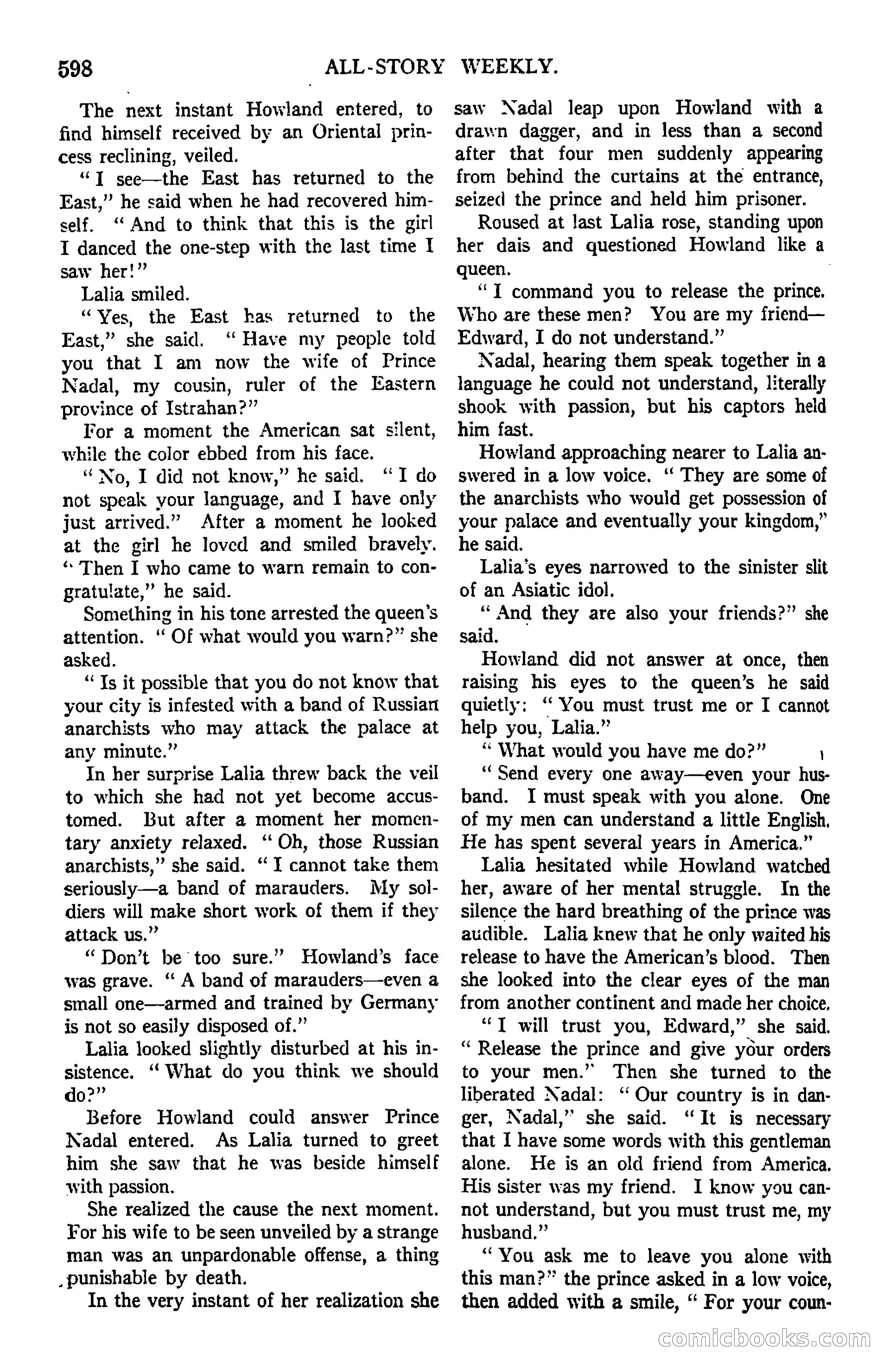 All-Story Weekly, March 8, 1919 — page 72 of 178