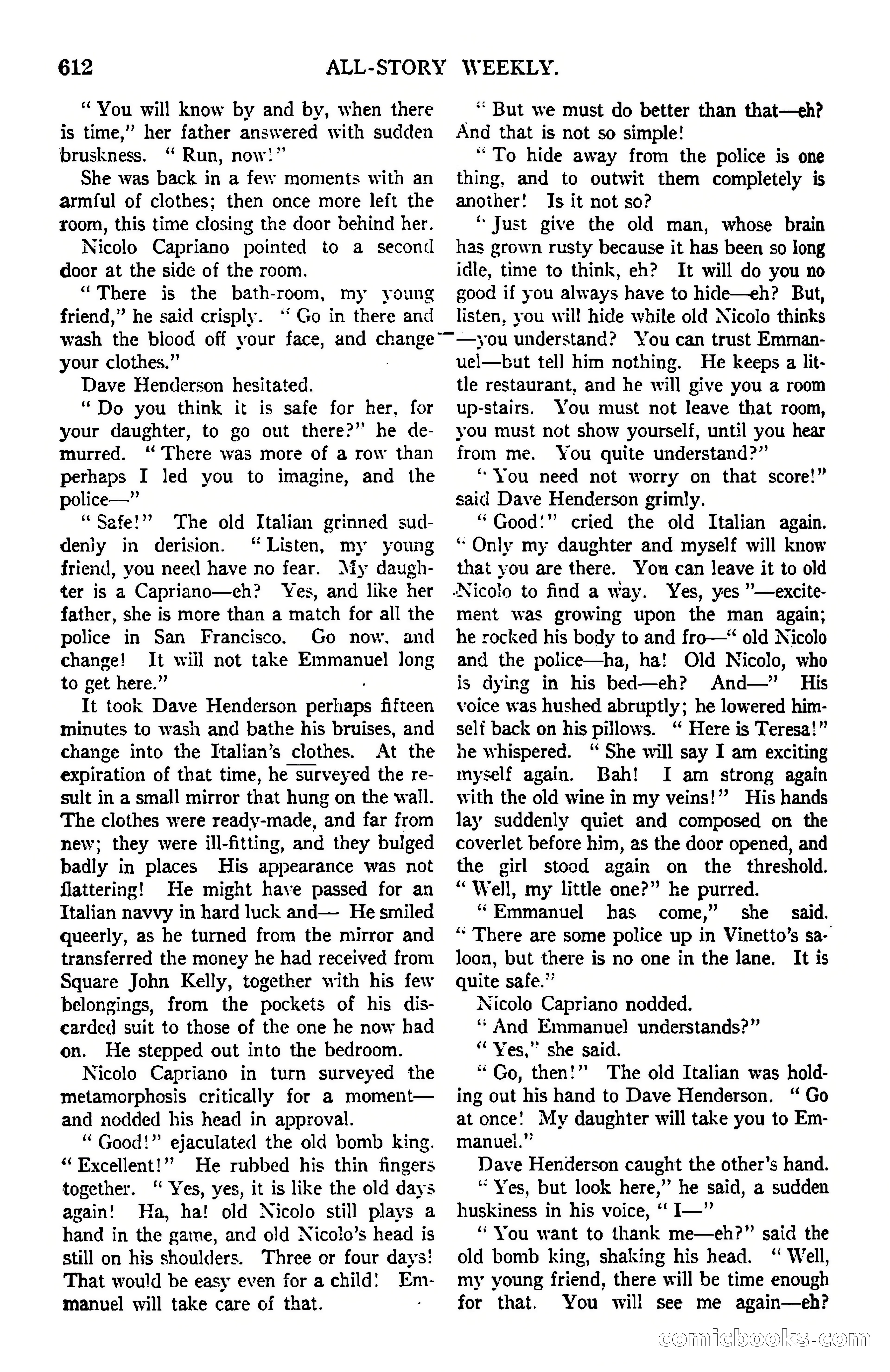 All-Story Weekly, March 8, 1919 — page 86 of 178