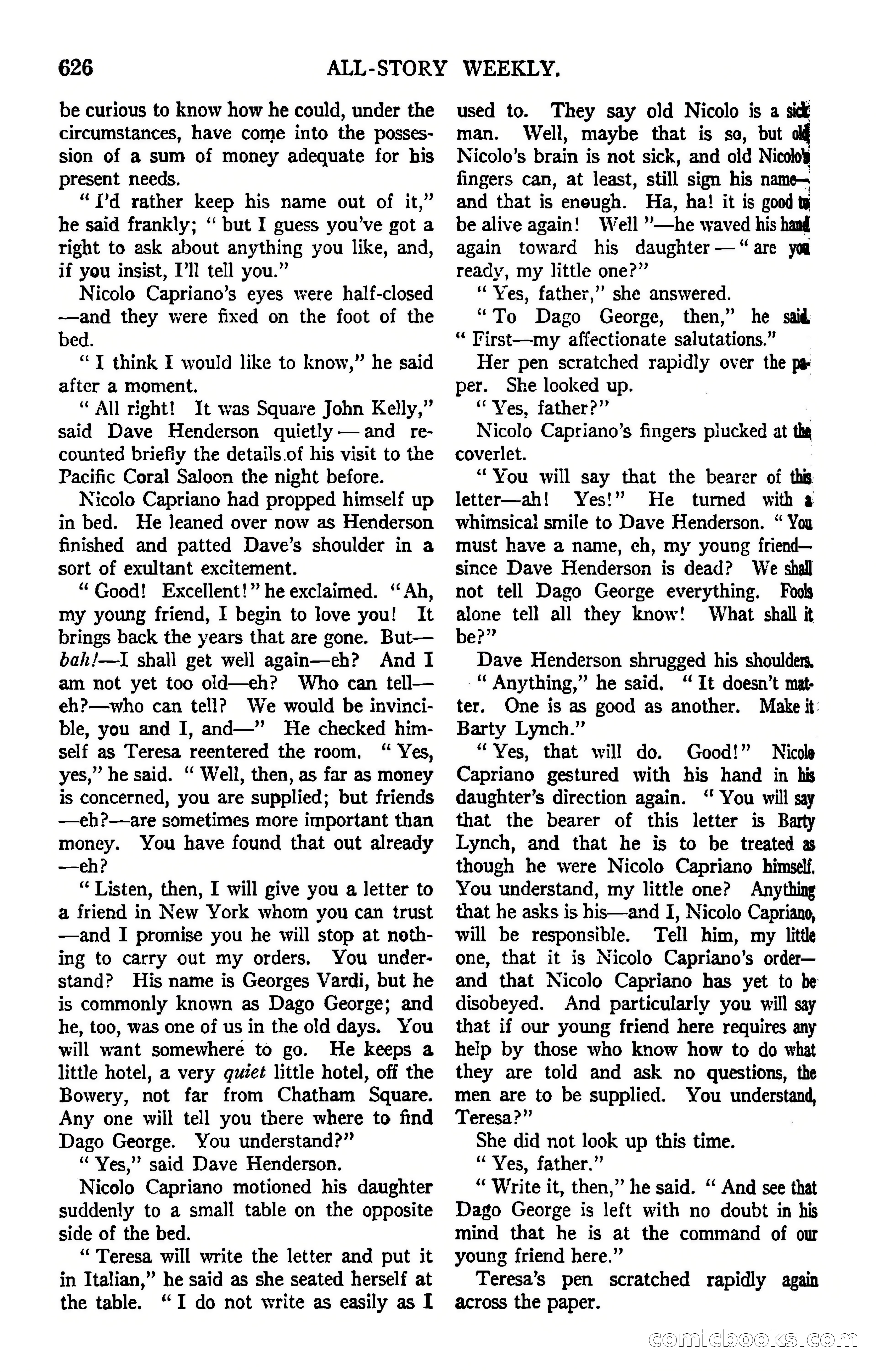 All-Story Weekly, March 8, 1919 — page 100 of 178