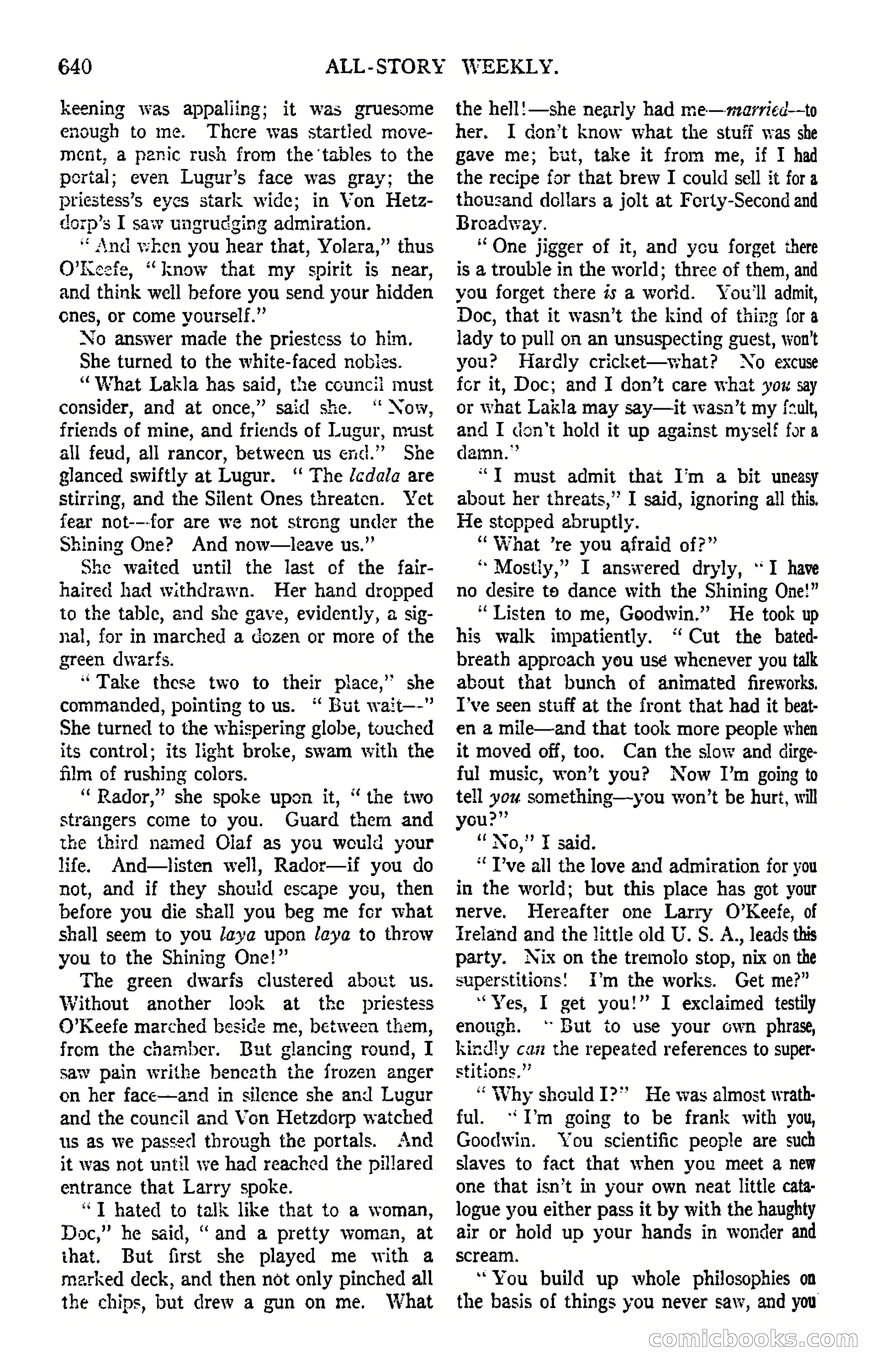 All-Story Weekly, March 8, 1919 — page 114 of 178