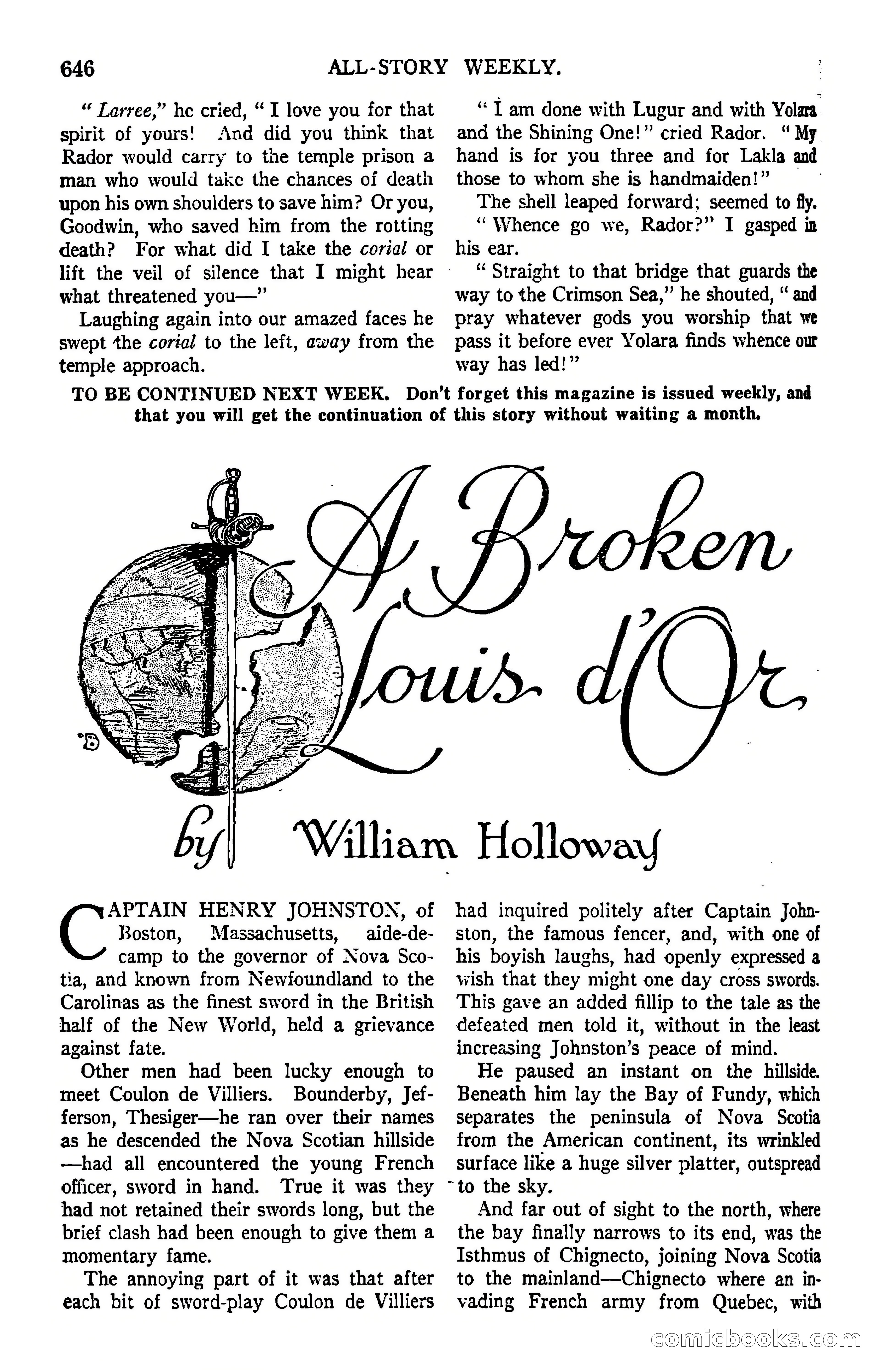 All-Story Weekly, March 8, 1919 — page 120 of 178