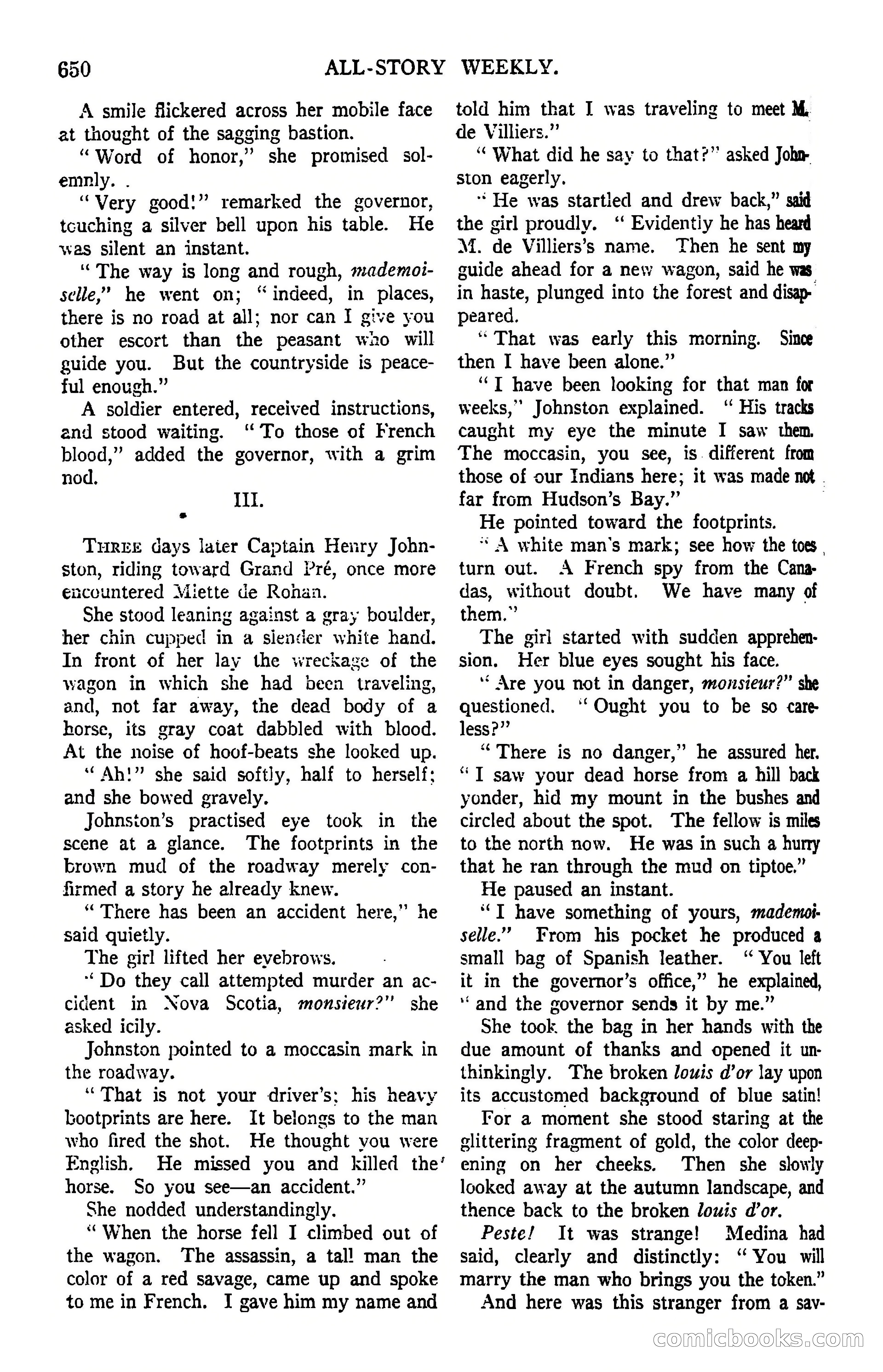 All-Story Weekly, March 8, 1919 — page 124 of 178