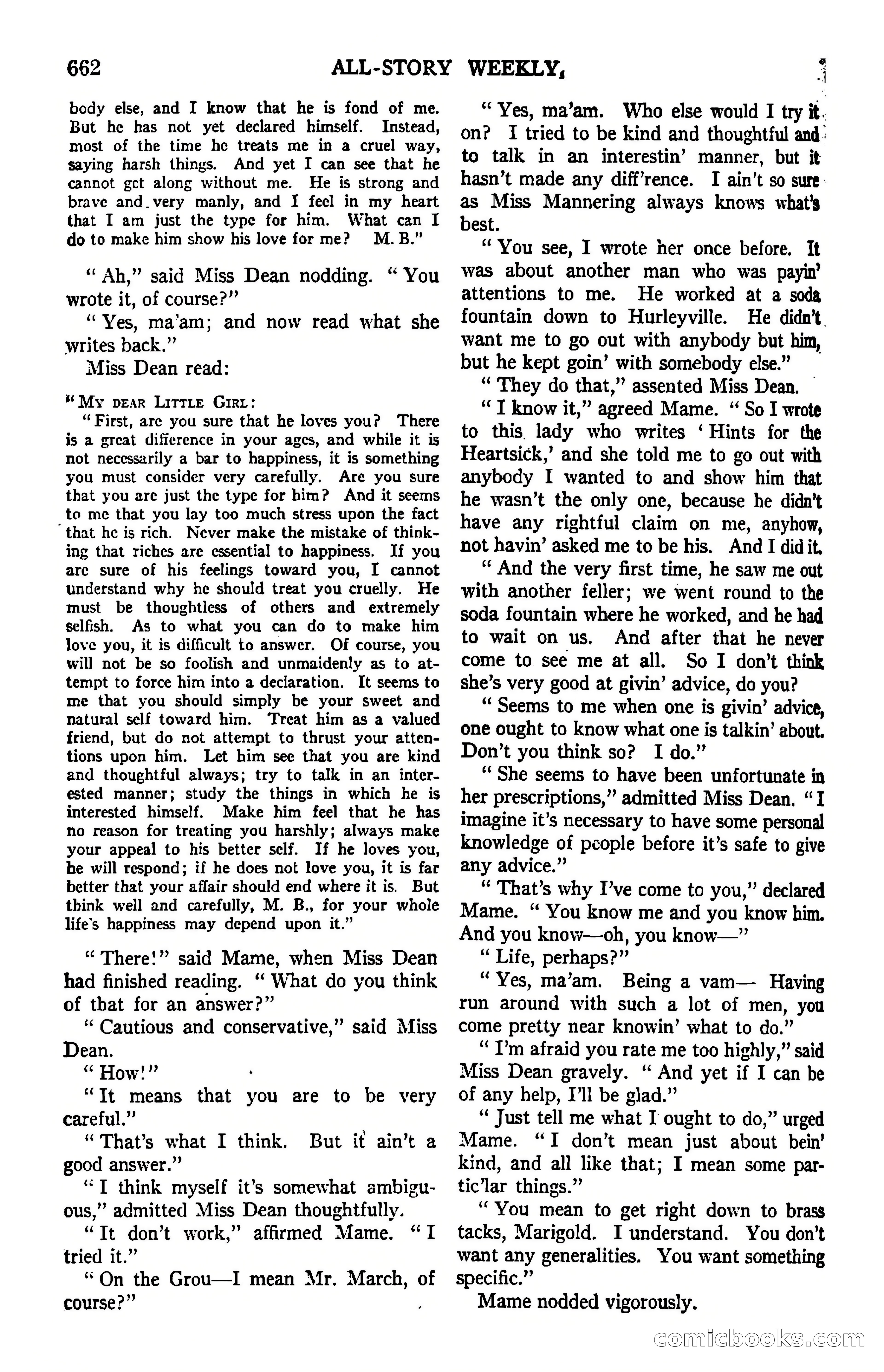 All-Story Weekly, March 8, 1919 — page 136 of 178