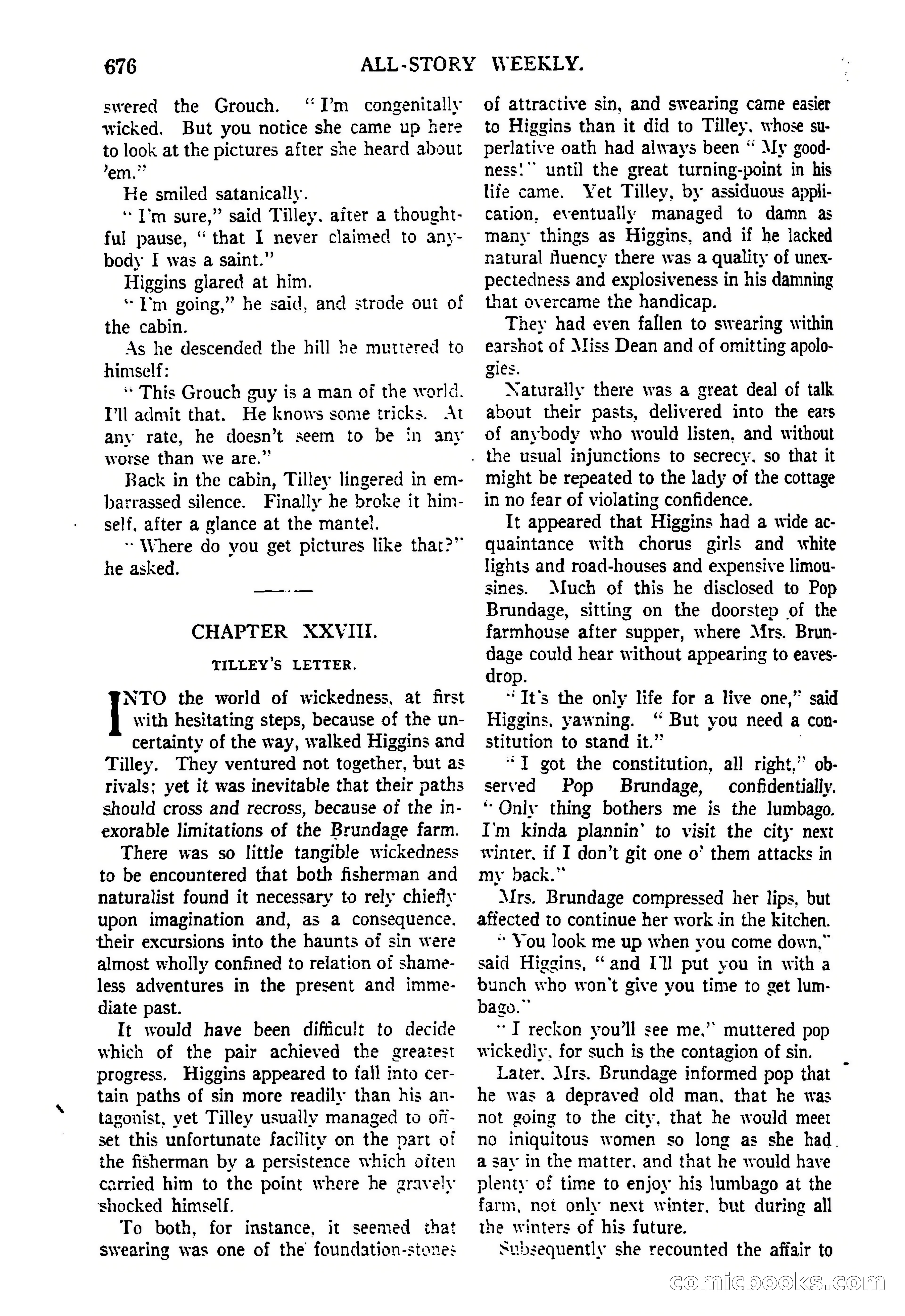 All-Story Weekly, March 8, 1919 — page 150 of 178