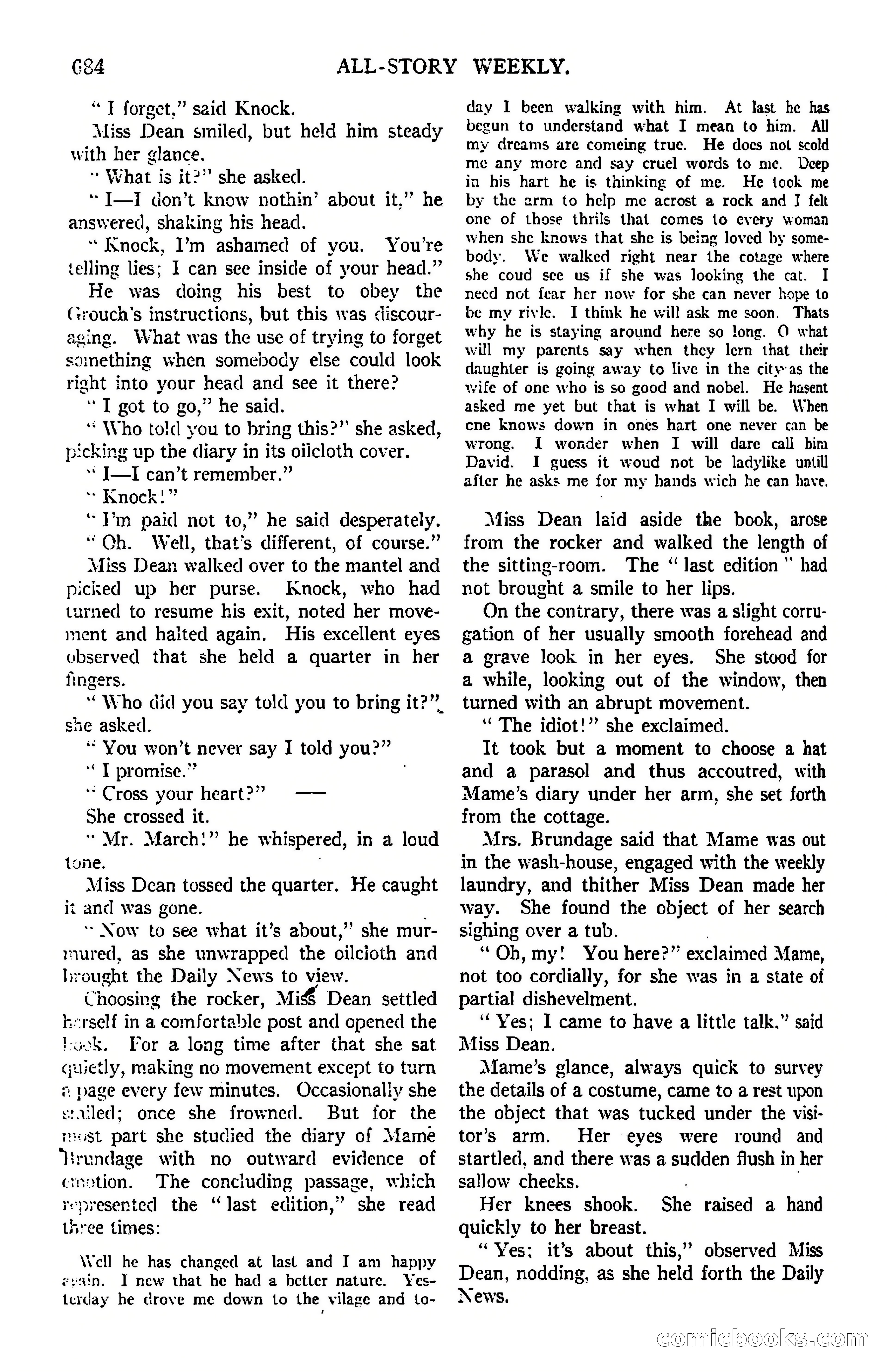 All-Story Weekly, March 8, 1919 — page 158 of 178