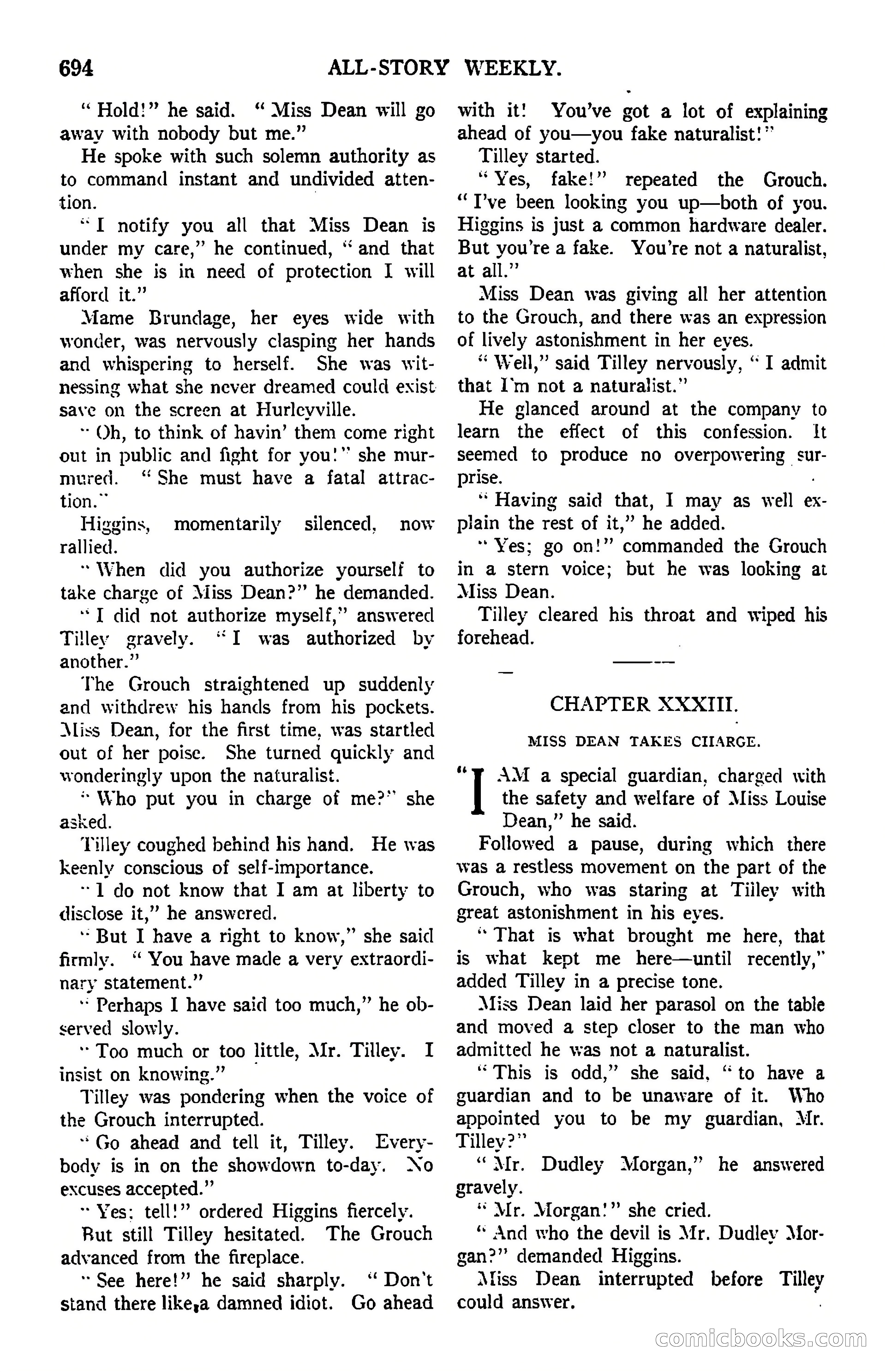 All-Story Weekly, March 8, 1919 — page 168 of 178