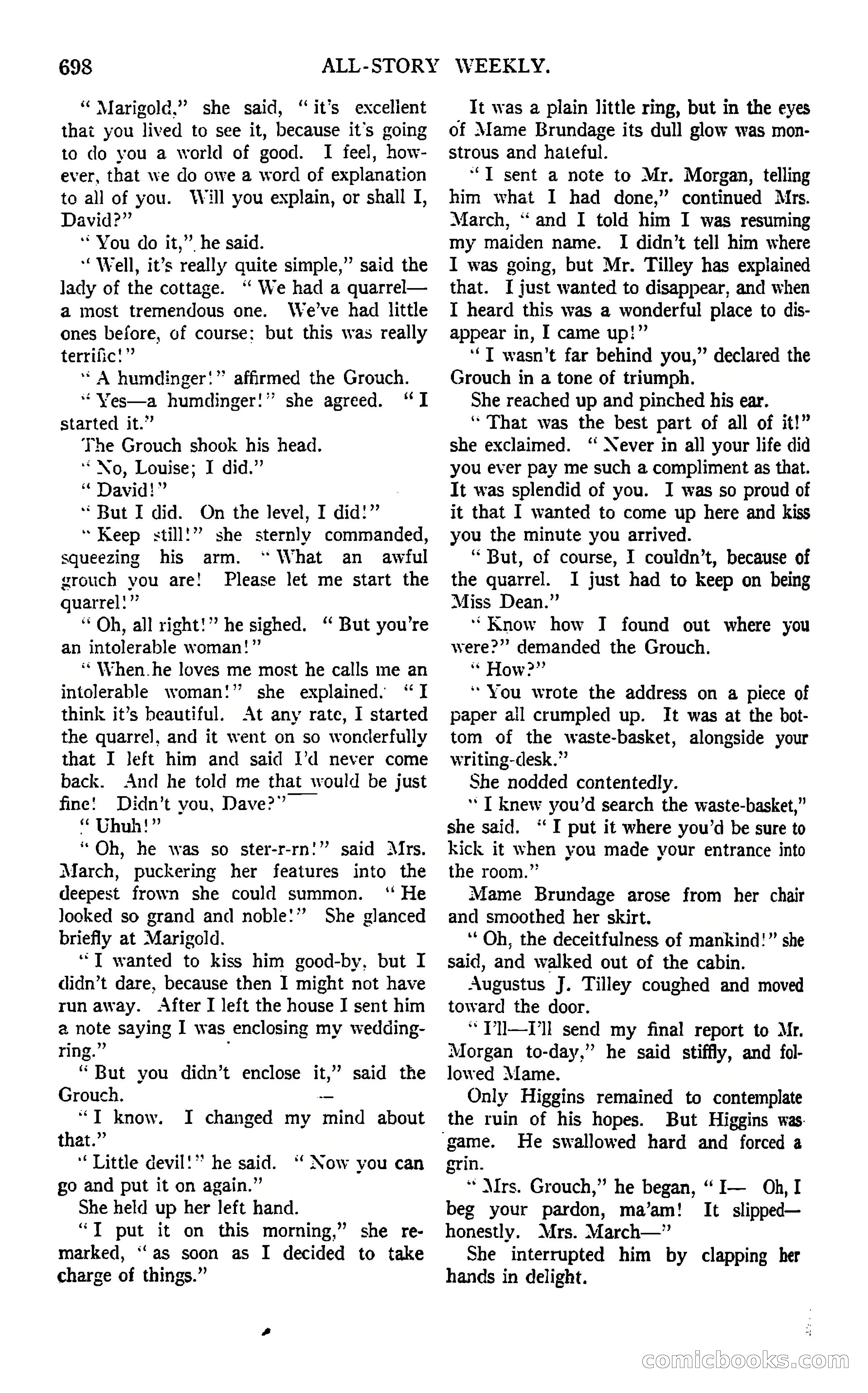 All-Story Weekly, March 8, 1919 — page 172 of 178