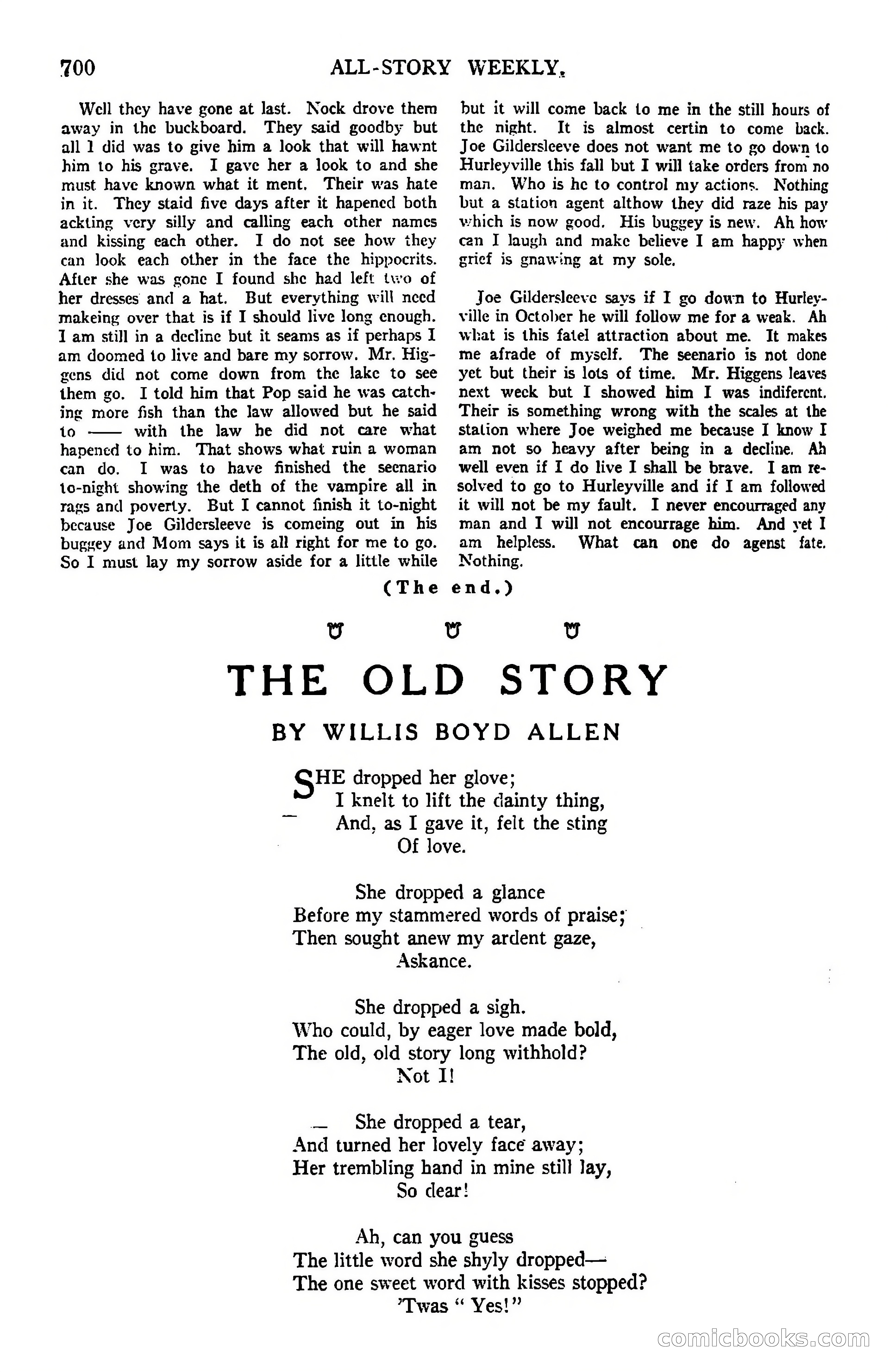 All-Story Weekly, March 8, 1919 — page 174 of 178