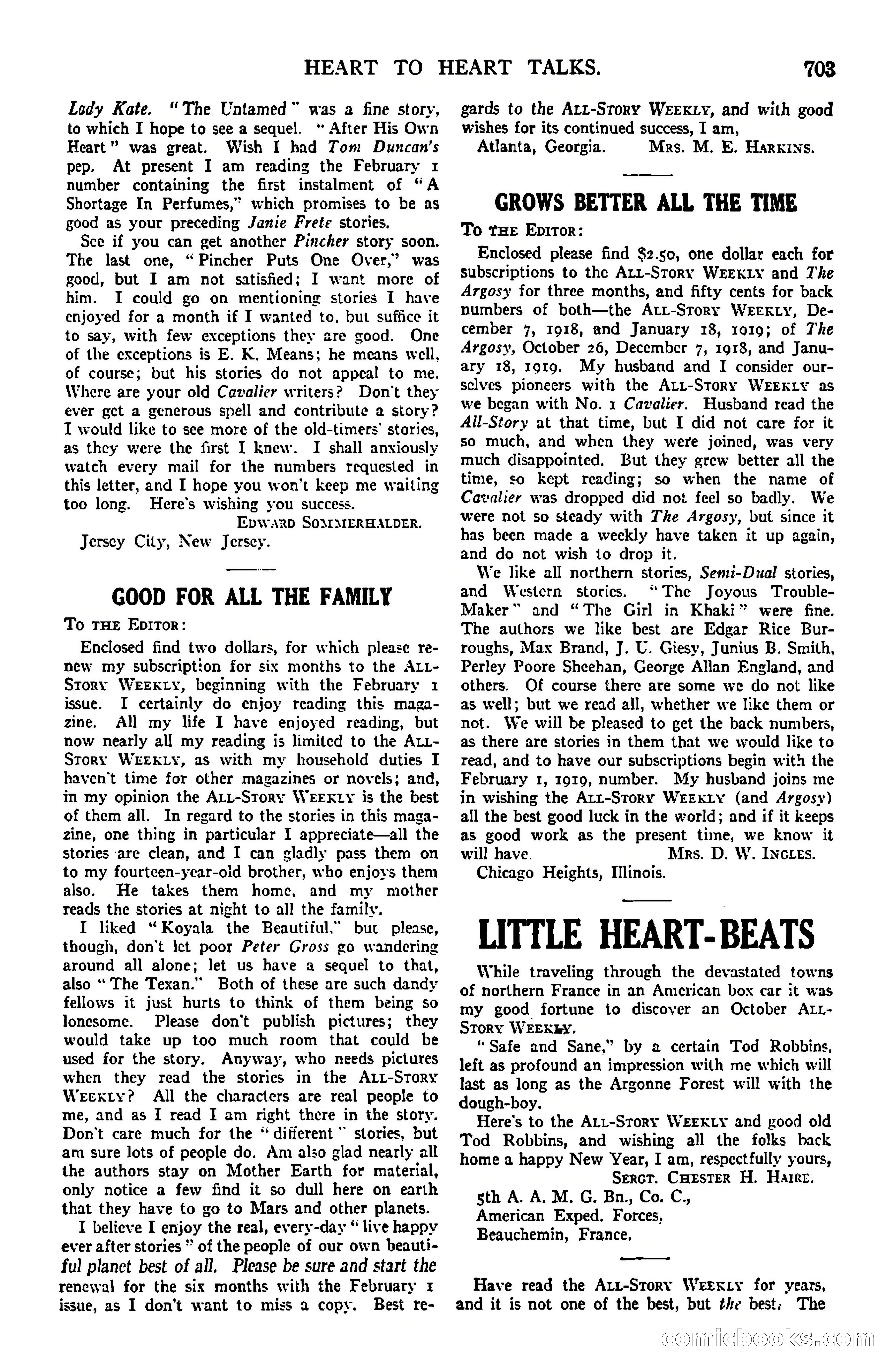 All-Story Weekly, March 8, 1919 — page 177 of 178