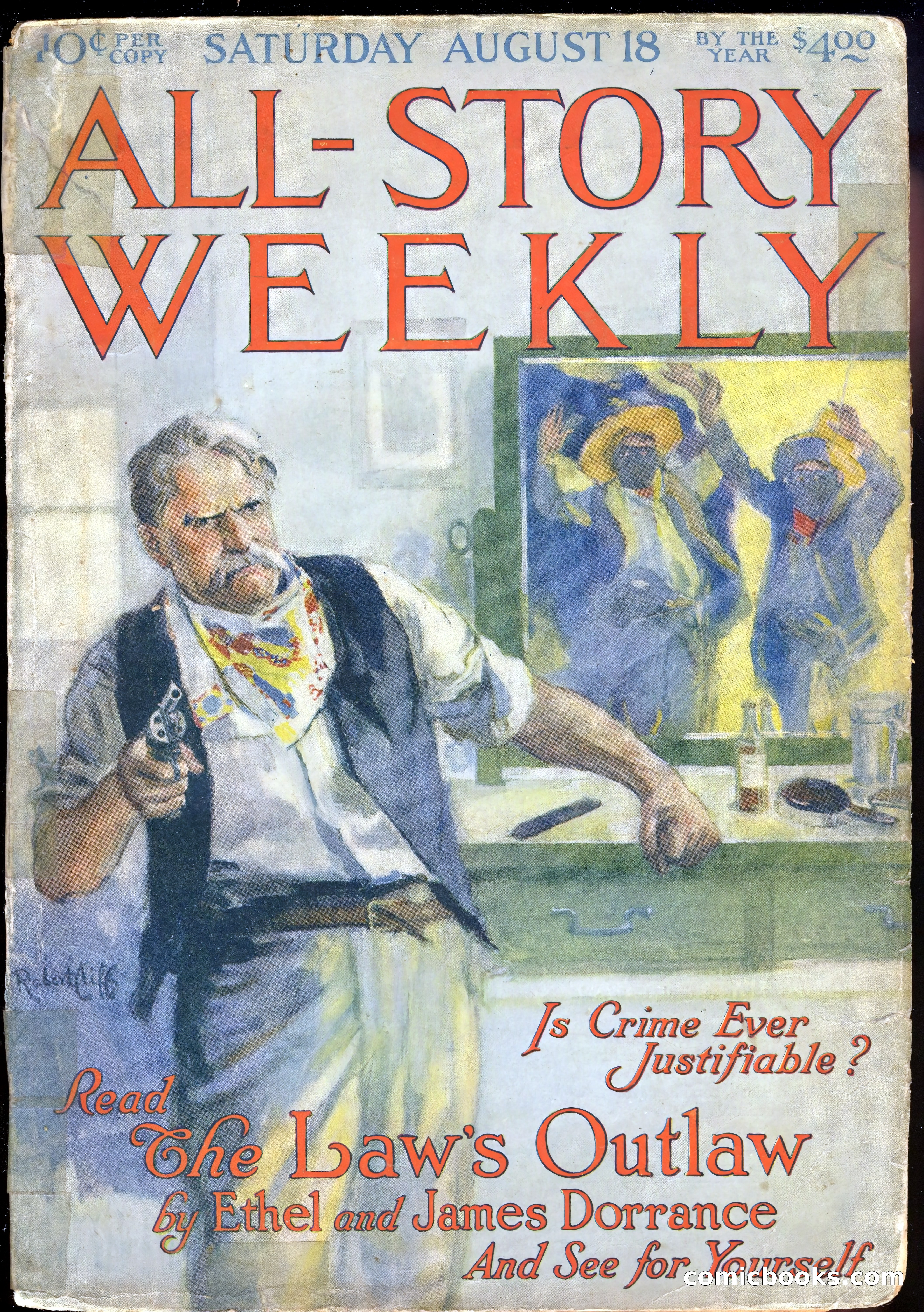 All-Story Cavalier Weekly, "The Double Dealer" — page 168 of 310