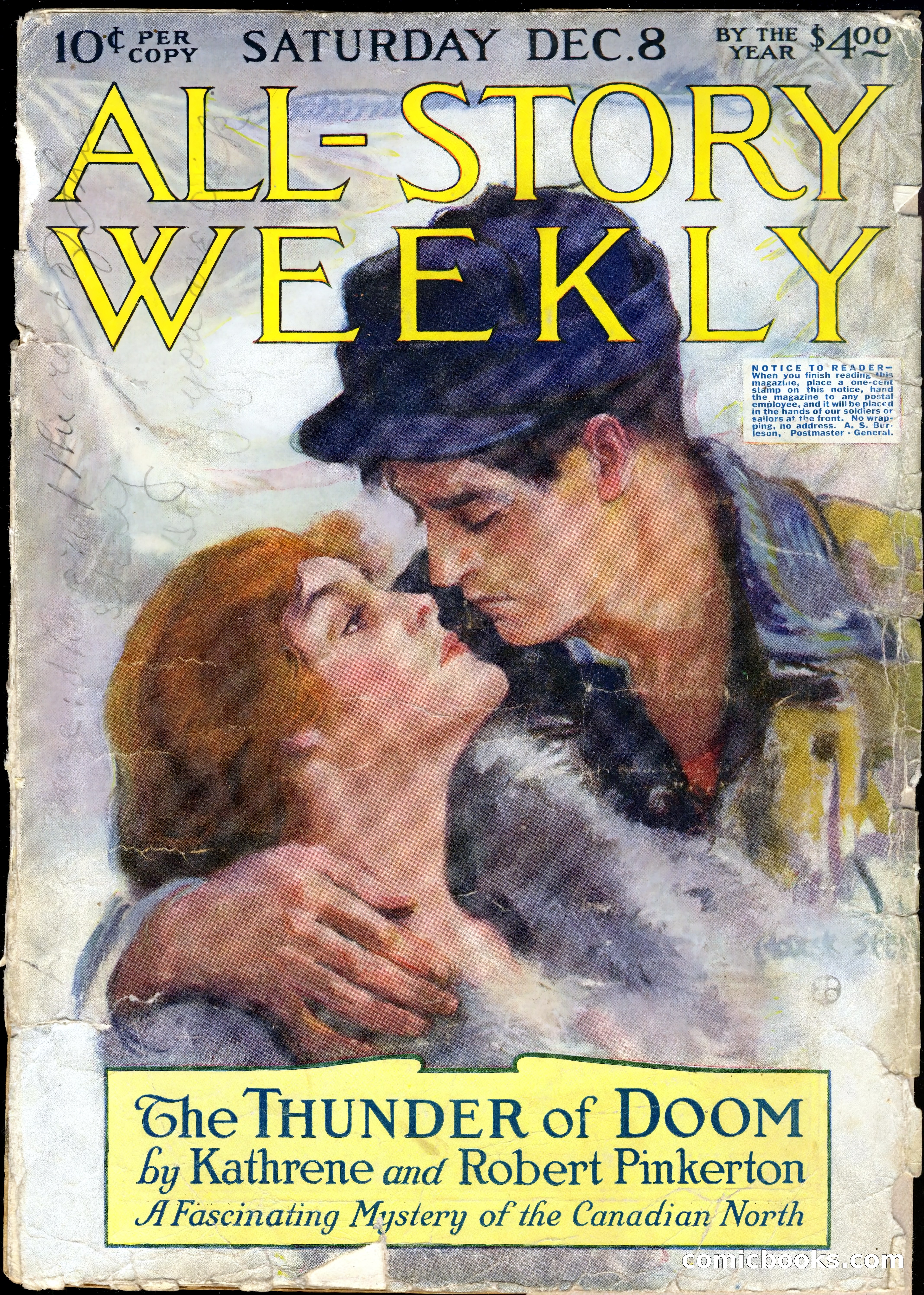 All-Story Cavalier Weekly, "The Double Dealer" — page 183 of 310