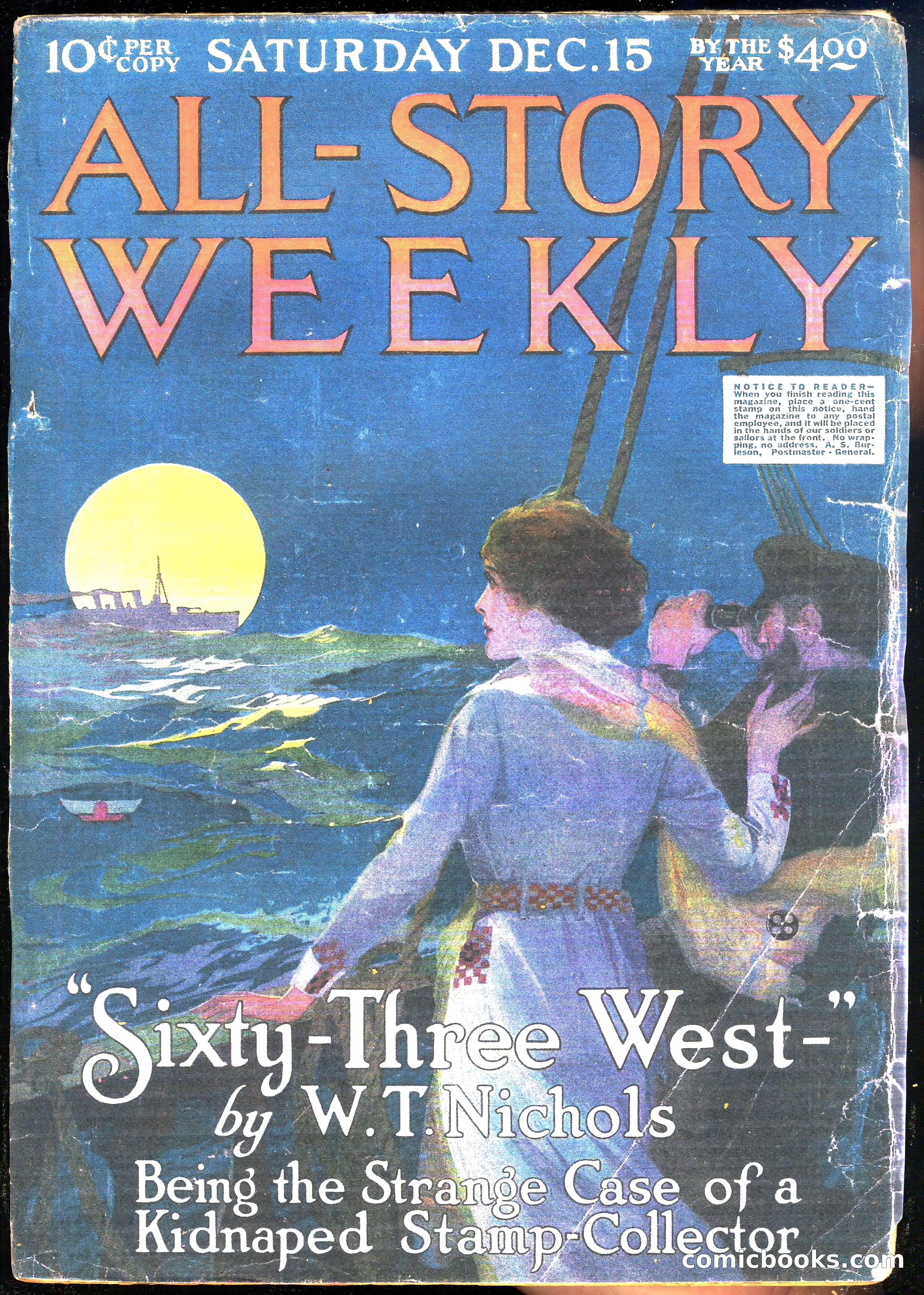 All-Story Cavalier Weekly, "The Double Dealer" — page 184 of 310